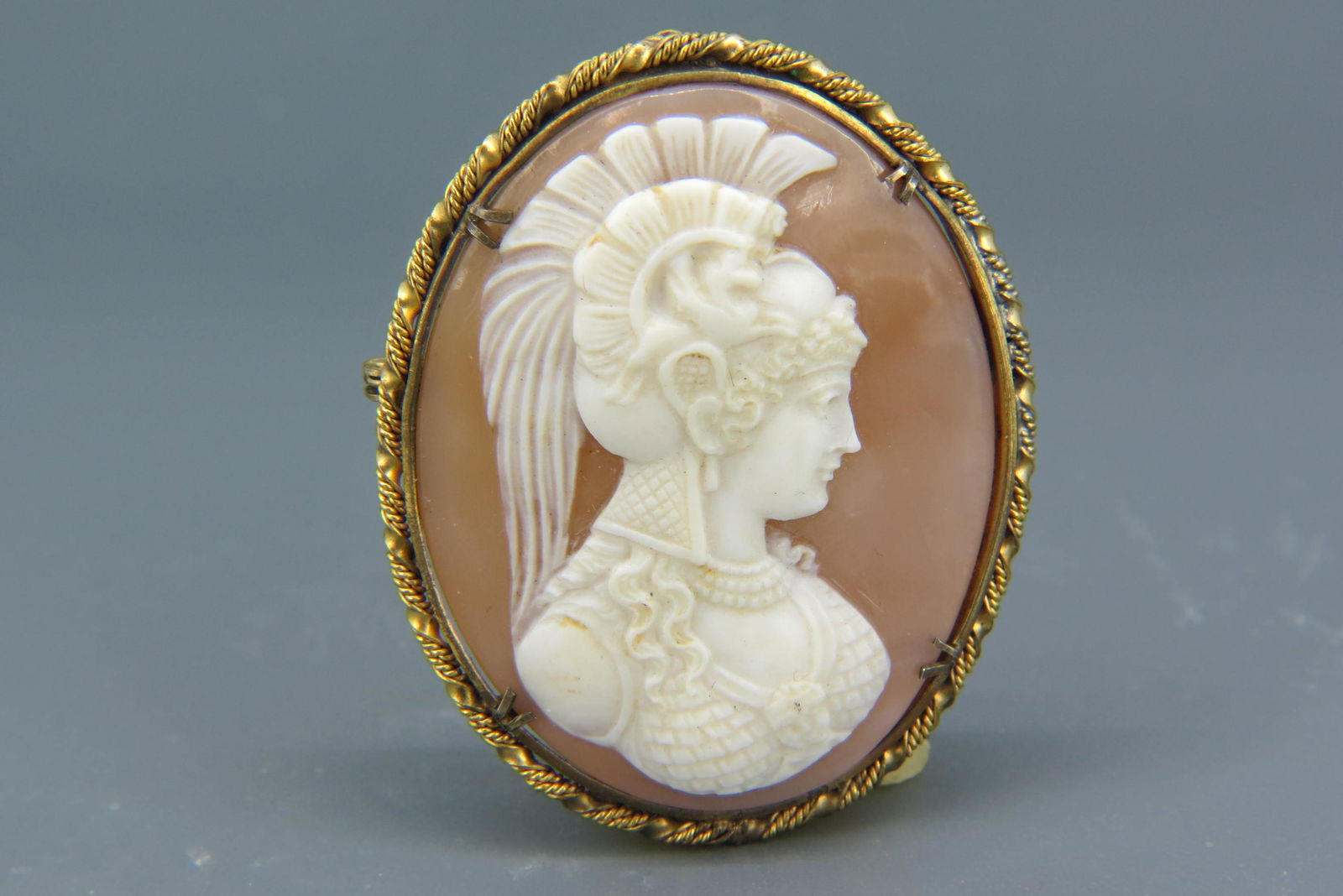 Cameo Brooch of Female in Hemet, (1 of 2)