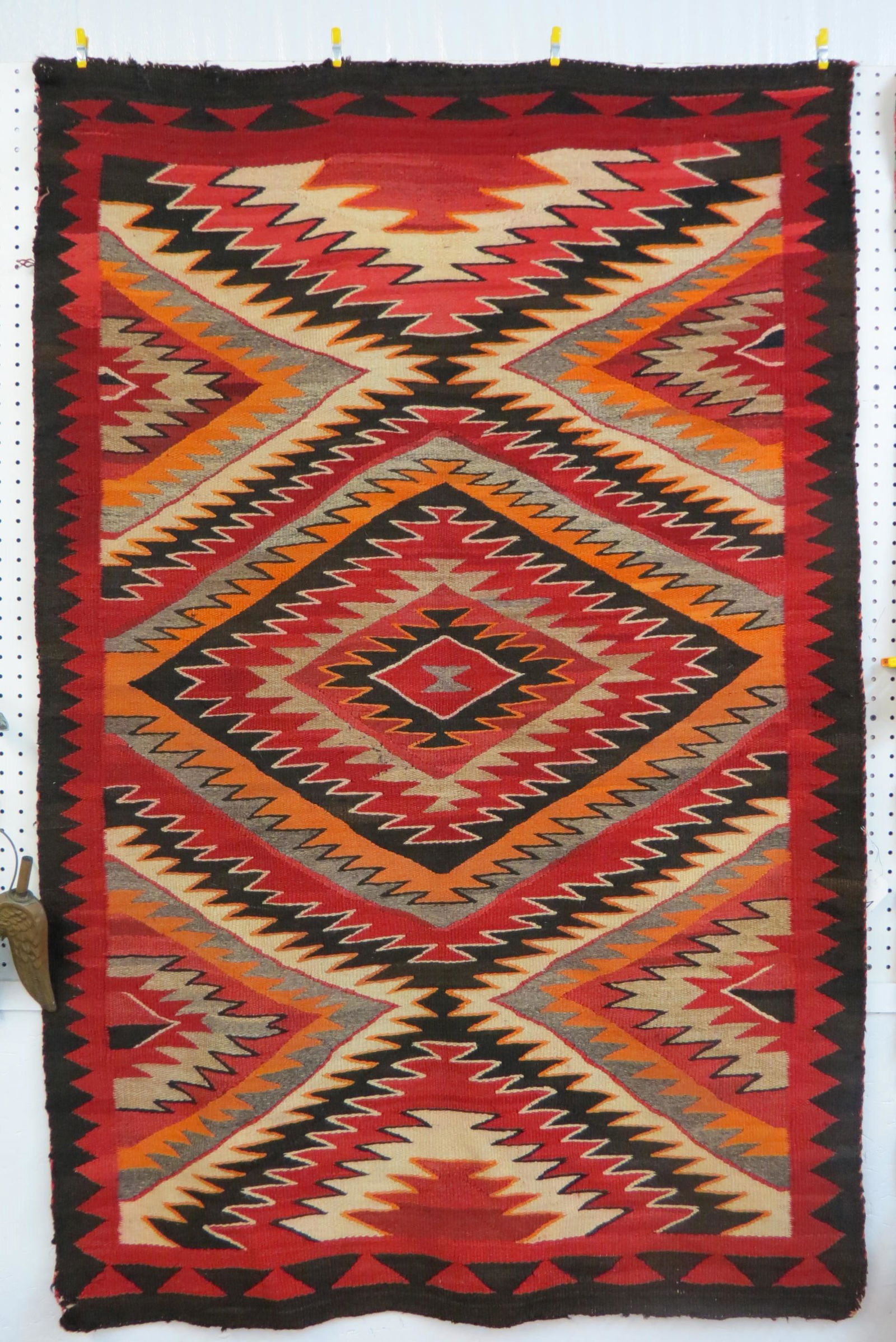 Germantown Type Navajo Blanket, Eye Dazzling (1 of 10)