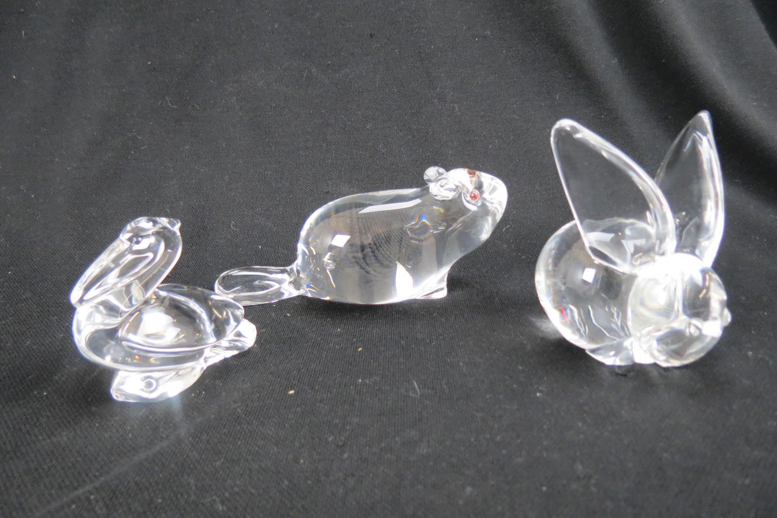 3 Steuben Crystal Figurines, (1 of 7)