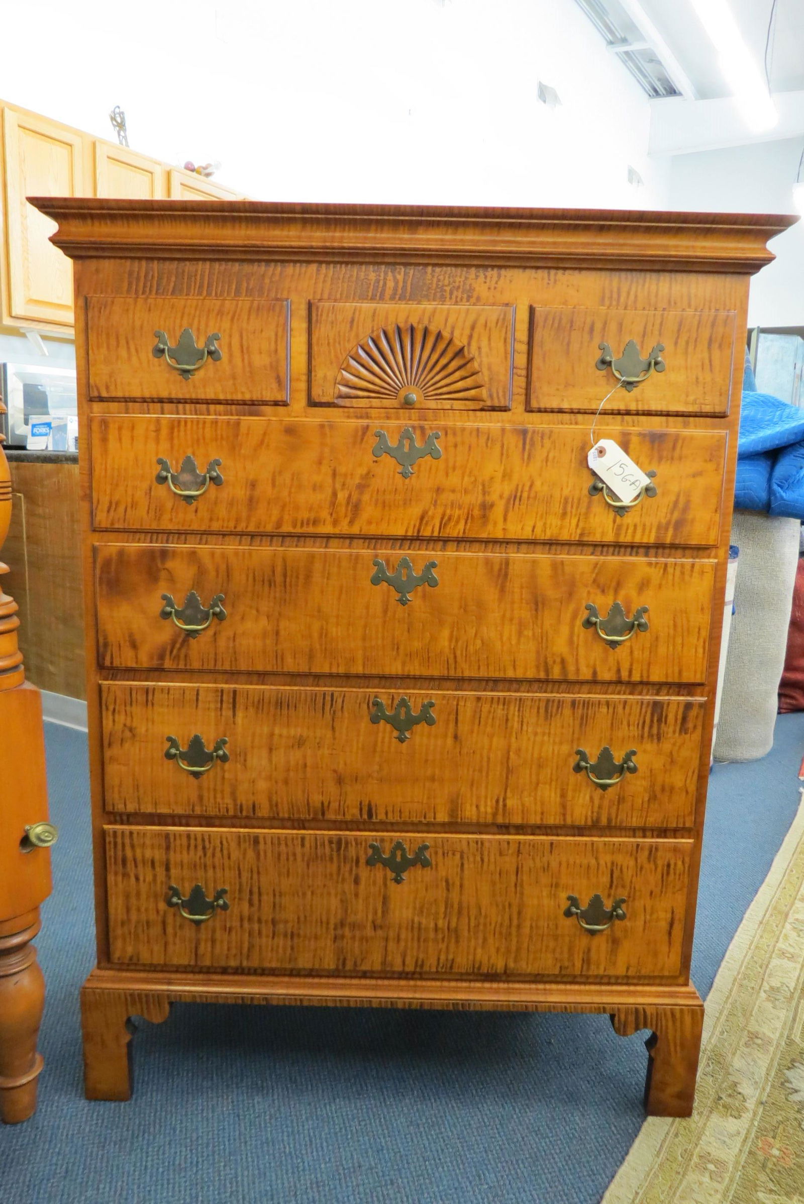 D.R. Dimes Tiger Maple Chest, (1 of 6)