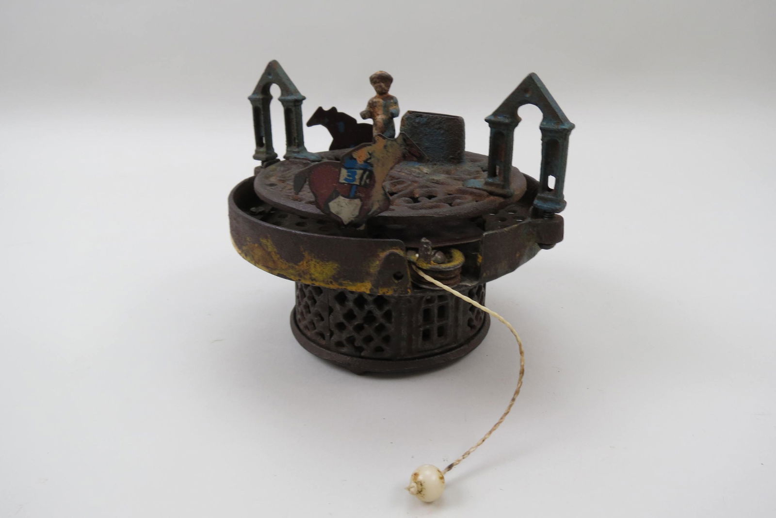 Cast Iron Mechanical Bank "Race Horse Bank", (1 of 7)