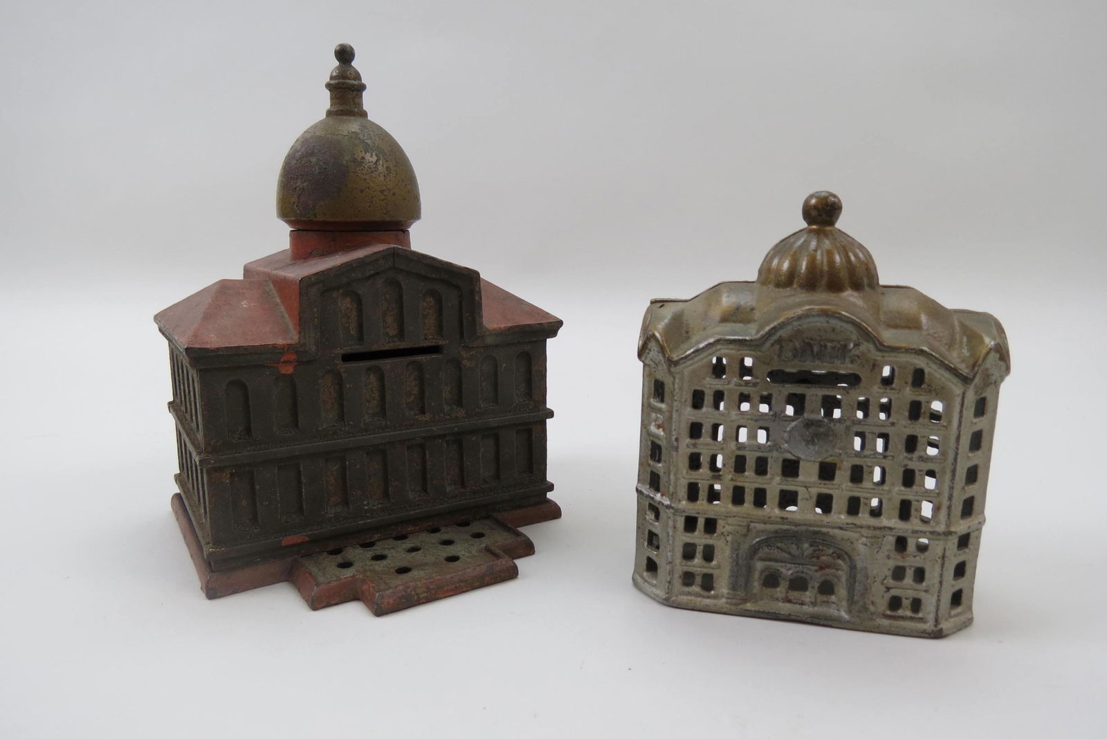 2 Cast Iron Still Banks, (1 of 6)