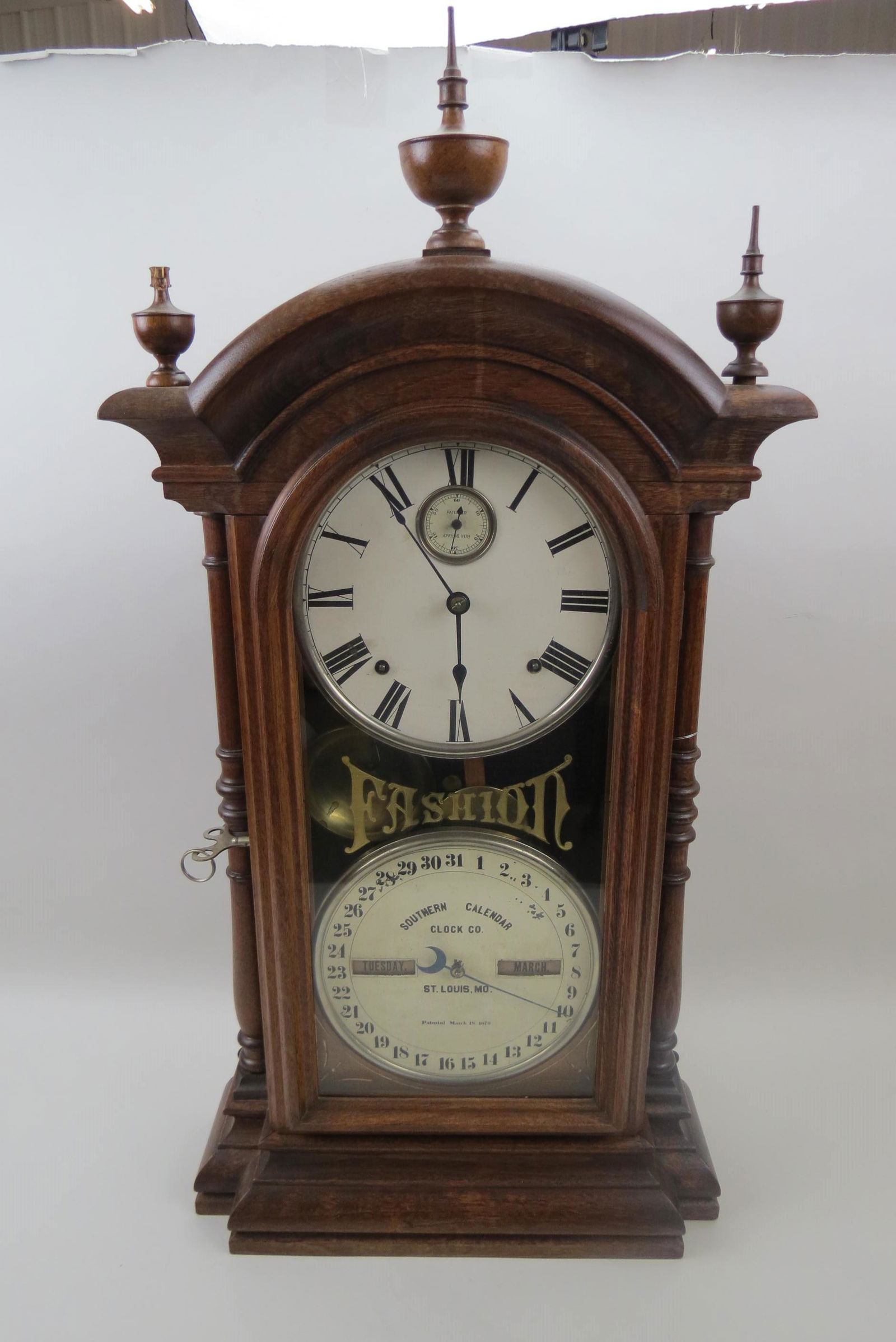 Southern Calendar "Fashion" Clock, 1879, (1 of 10)