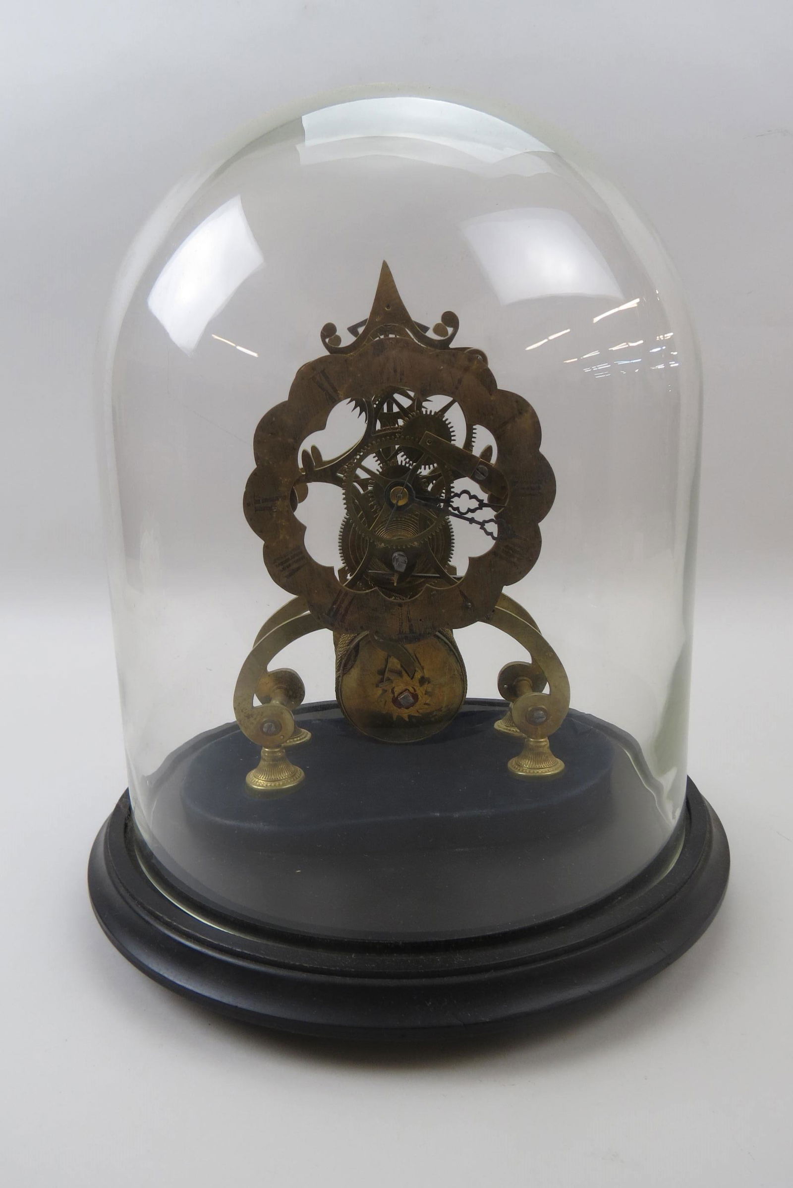Brass Skeleton Clock, (1 of 6)