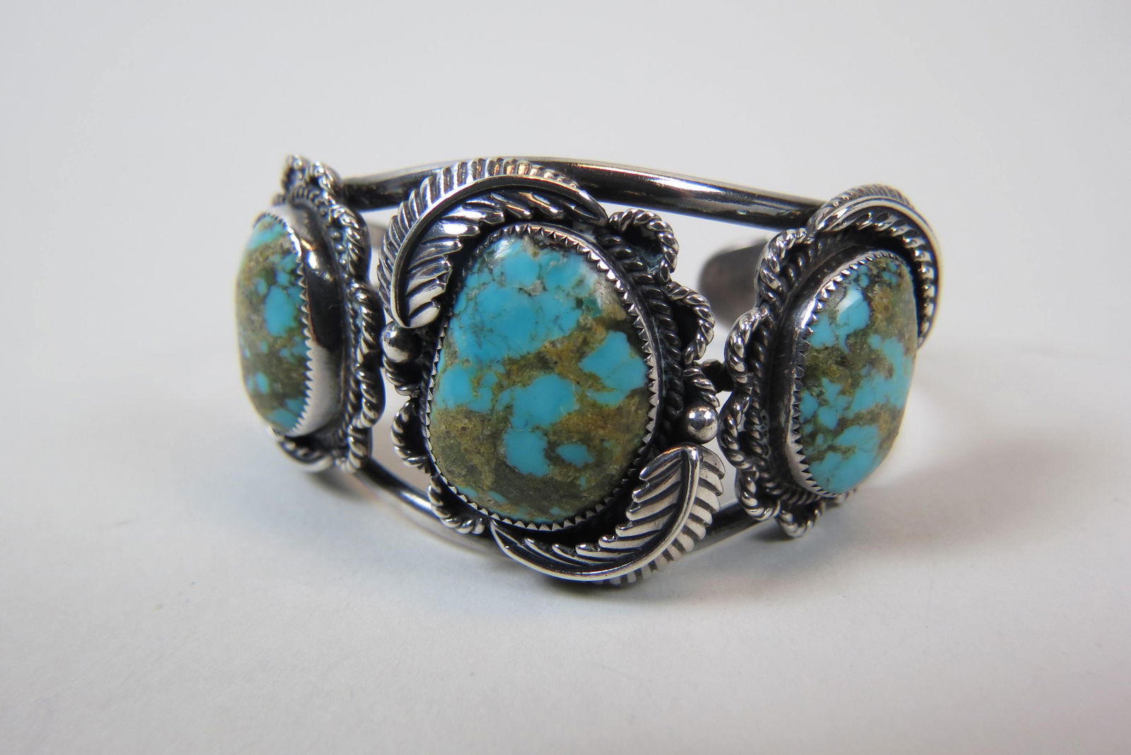 Navajo Turquoise & Sterling Bracelet, (1 of 4)