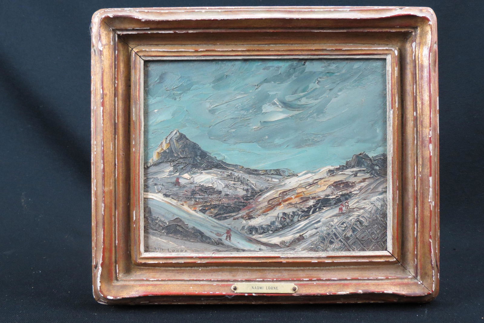 Naomi Lorne, oil, Figures in Snowy Mountains, (1 of 7)
