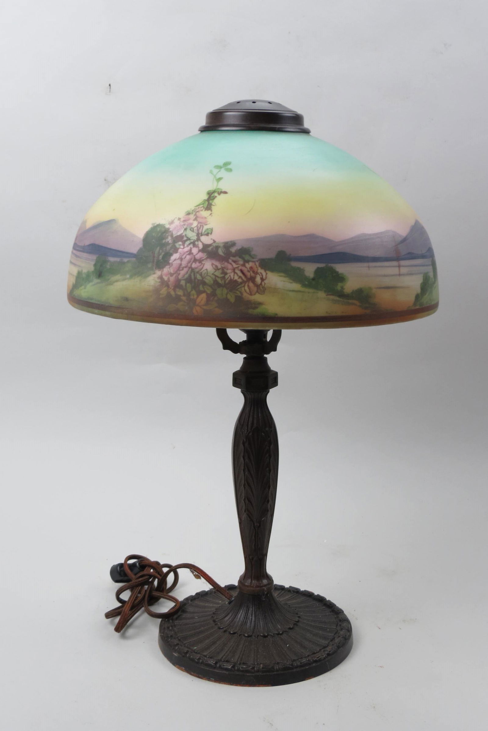 Pittsburgh Reverse Painted Lamp, (1 of 10)