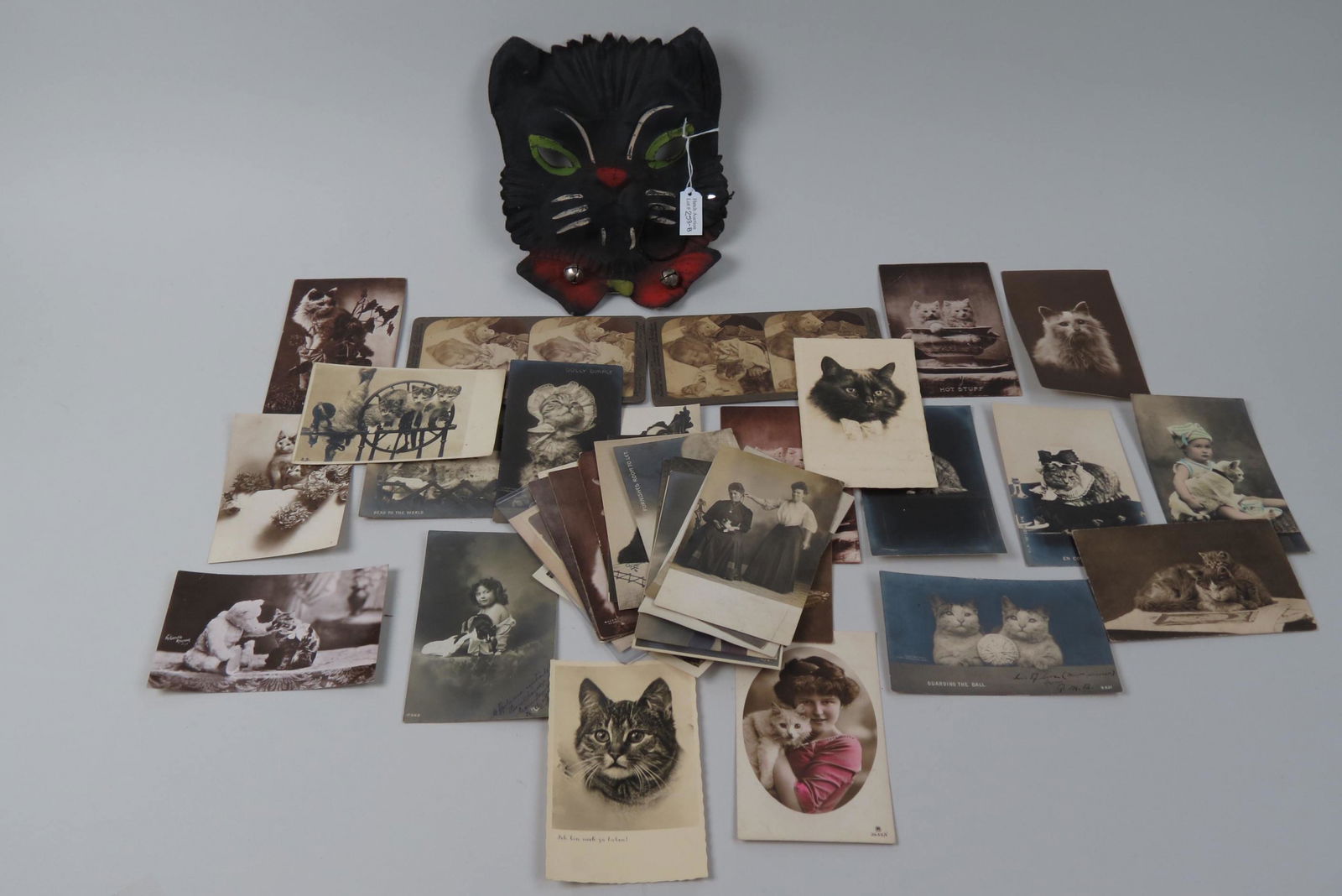 29 Early Cat Related Postcards & More, (1 of 15)