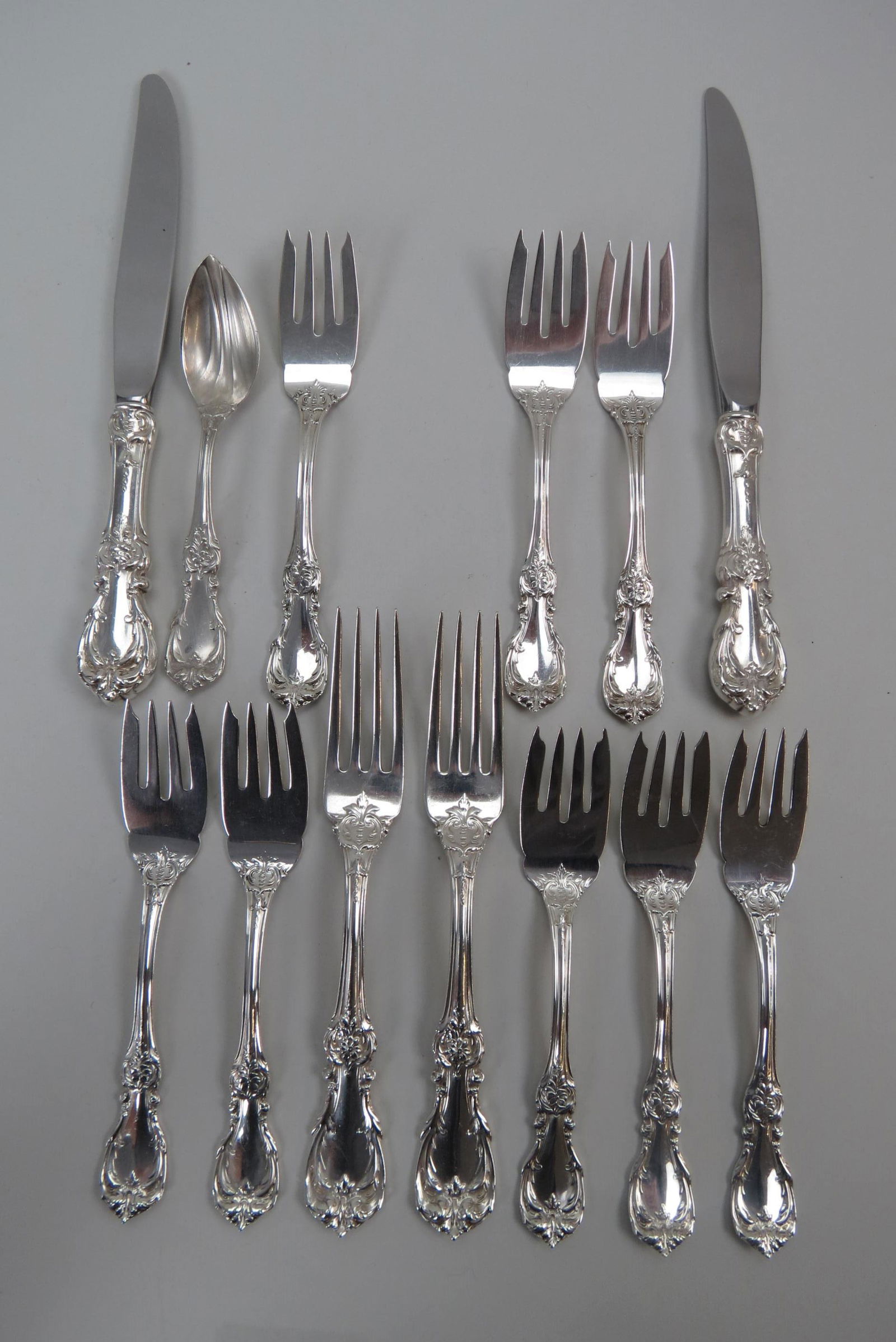 13 pcs. Reed & Barton "Burgundy' Sterling Flatware (1 of 4)