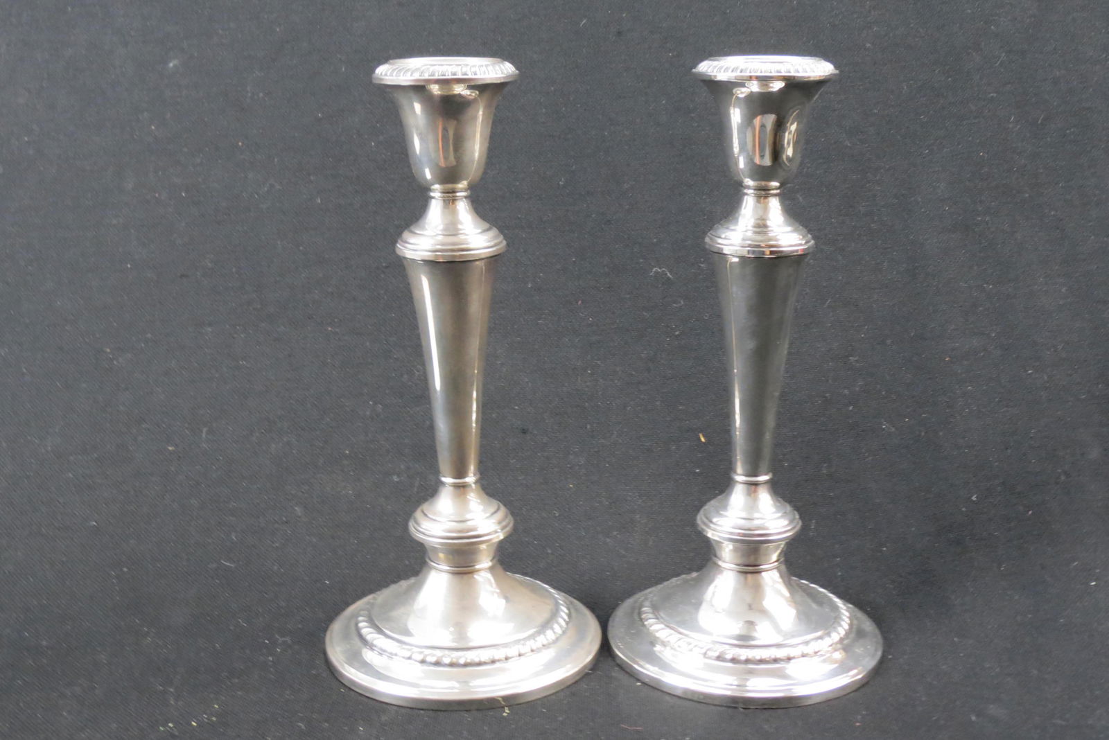 Pair of  Gorham Sterling Silver Candlesticks, (1 of 5)