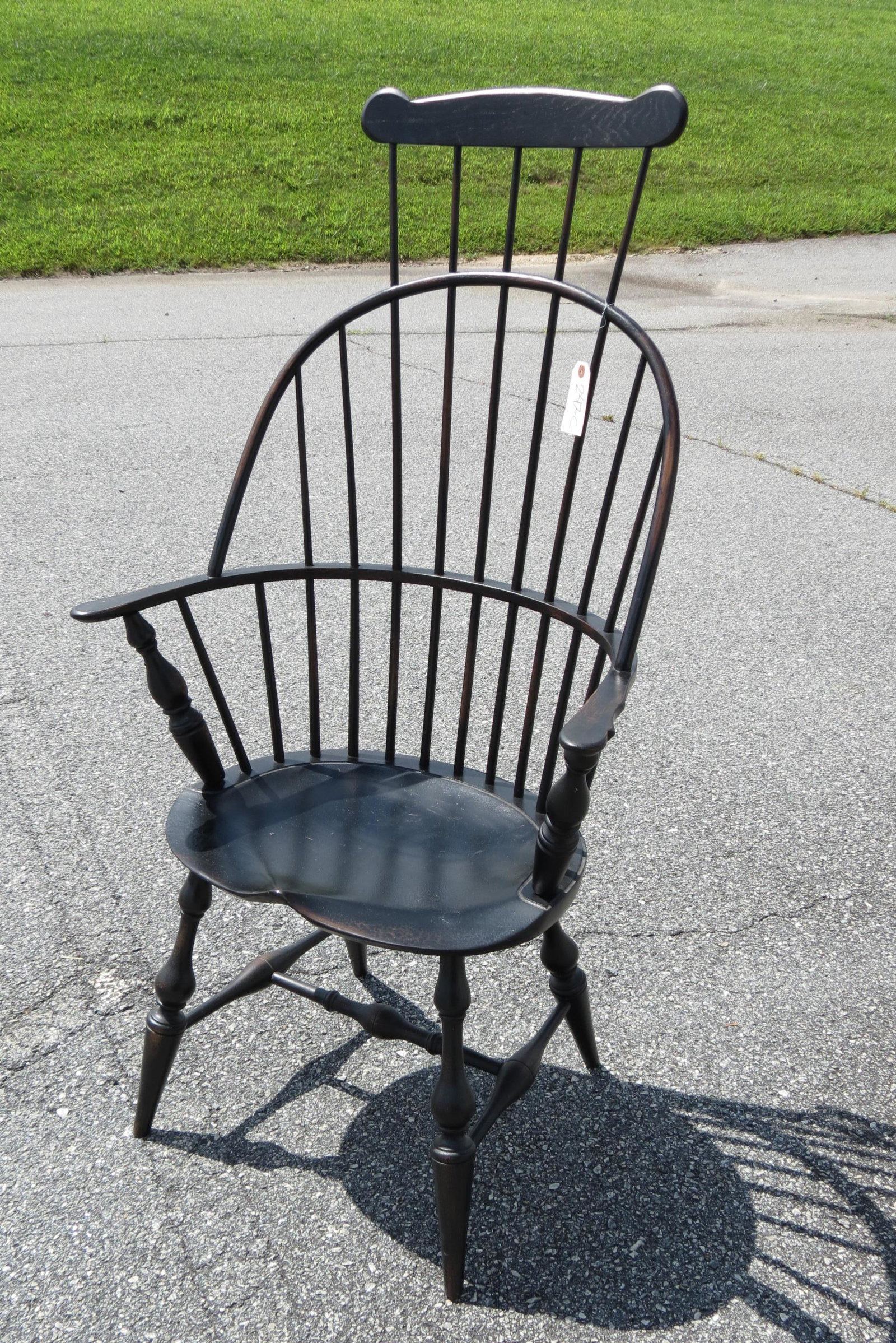 Alex Pifer Comback Chair,: from the "Seraph Goods" Windsor line, 50" tall, black, excellent.