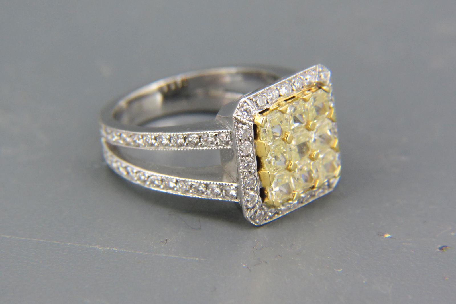 Diamond 18K White Gold Ring, (1 of 8)