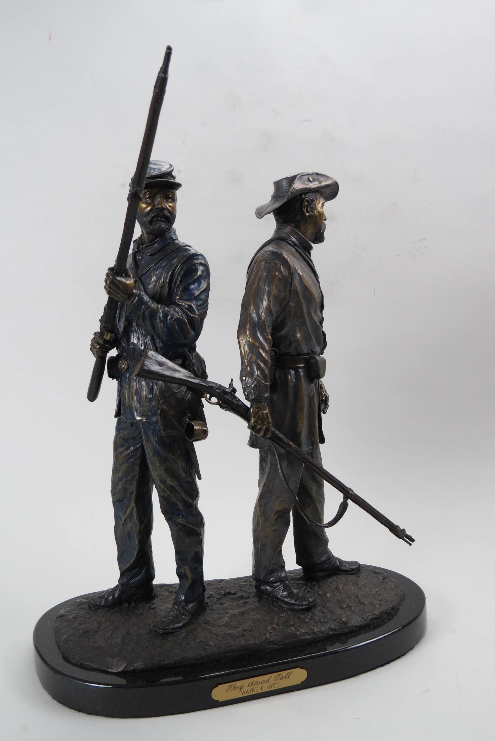 Wayne E. Hyde, bronze, "They Stood Tall". (1 of 10)