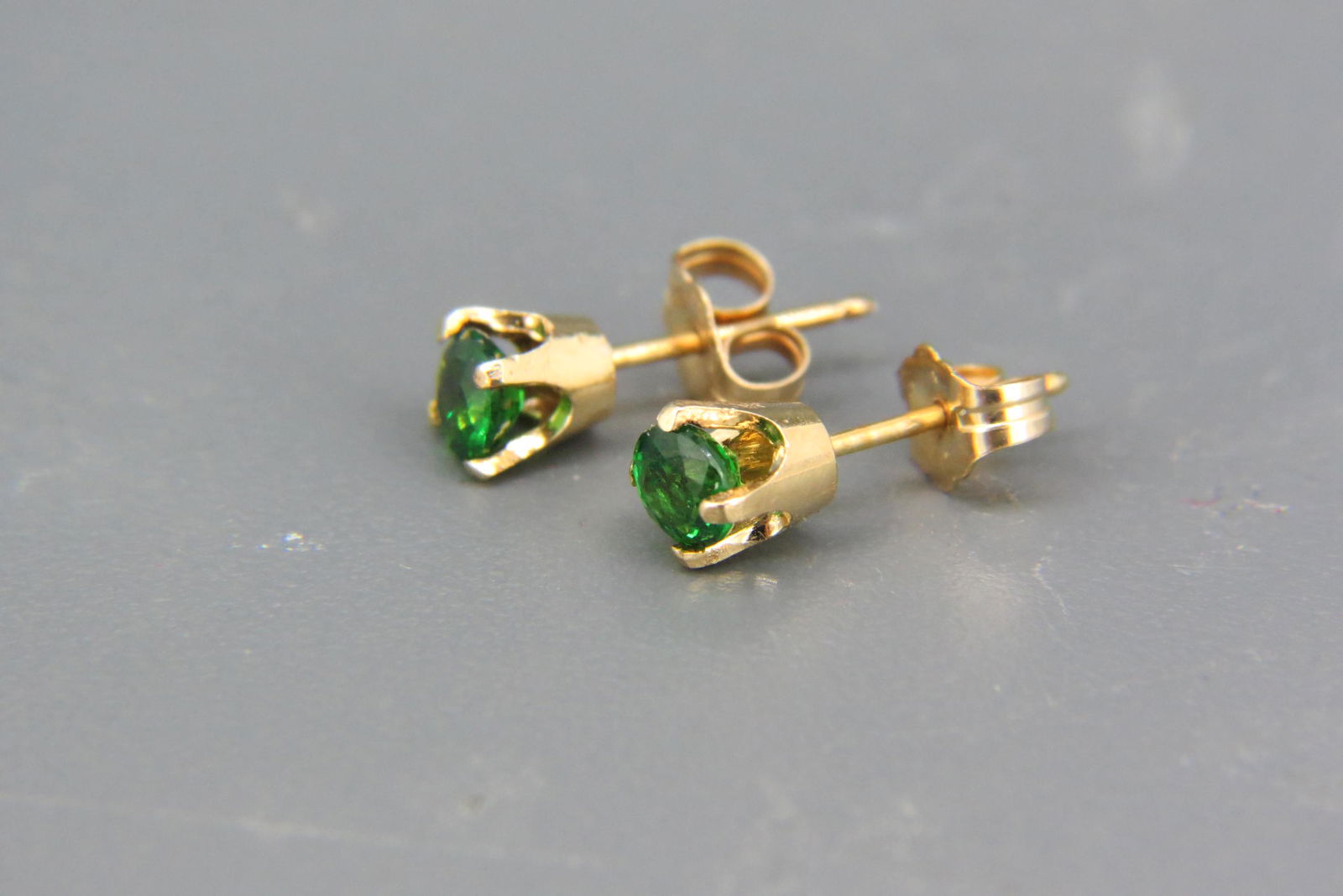 Tsavorite Garnet Stud Earrings, (1 of 6)
