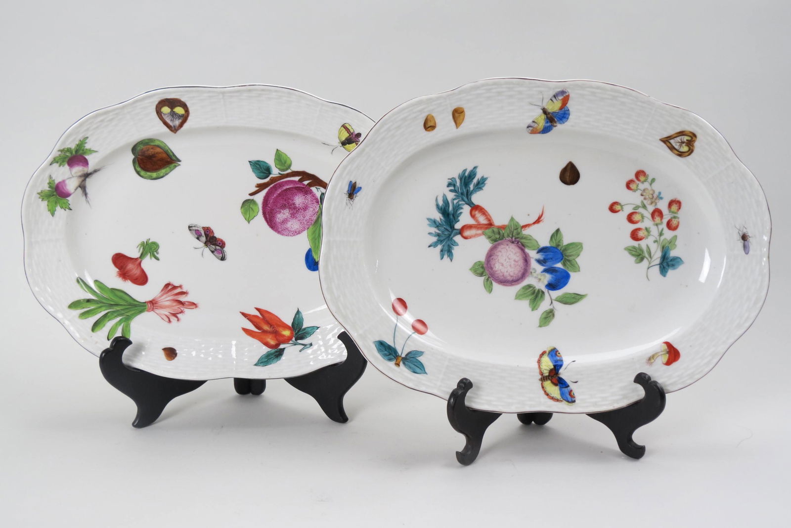 Pair of Herend Porcelain Platters, (1 of 11)