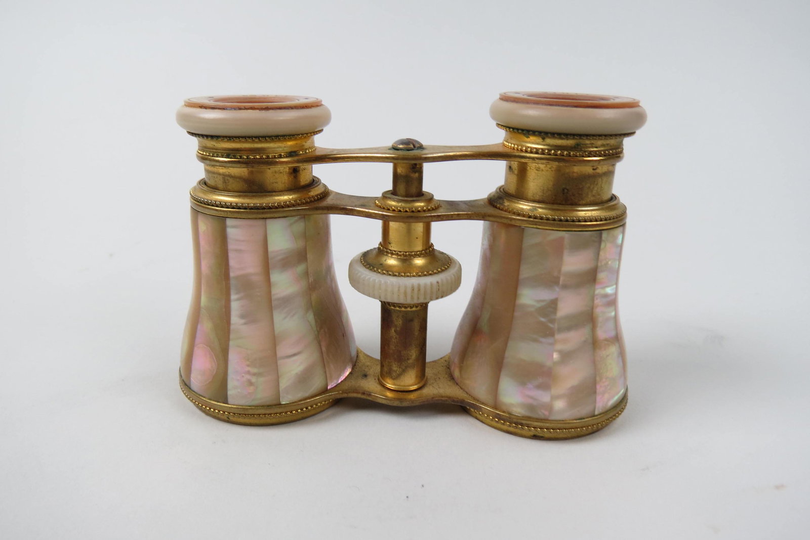French Mother-of-pearl Opera Glasses,: by Lemaire, excellent.
