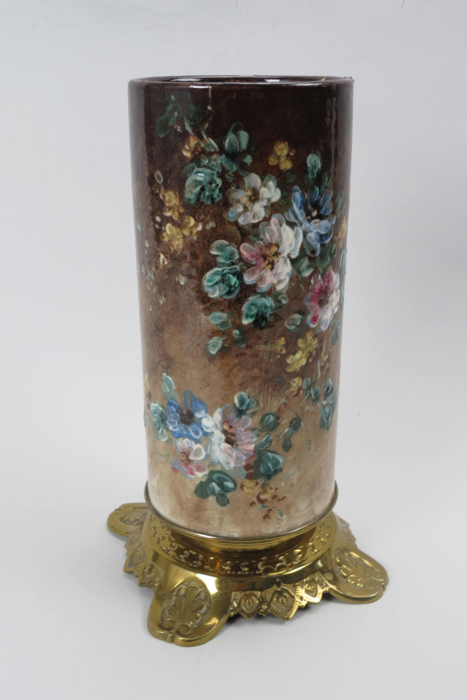 French Majolica Pottery Vase, (1 of 7)