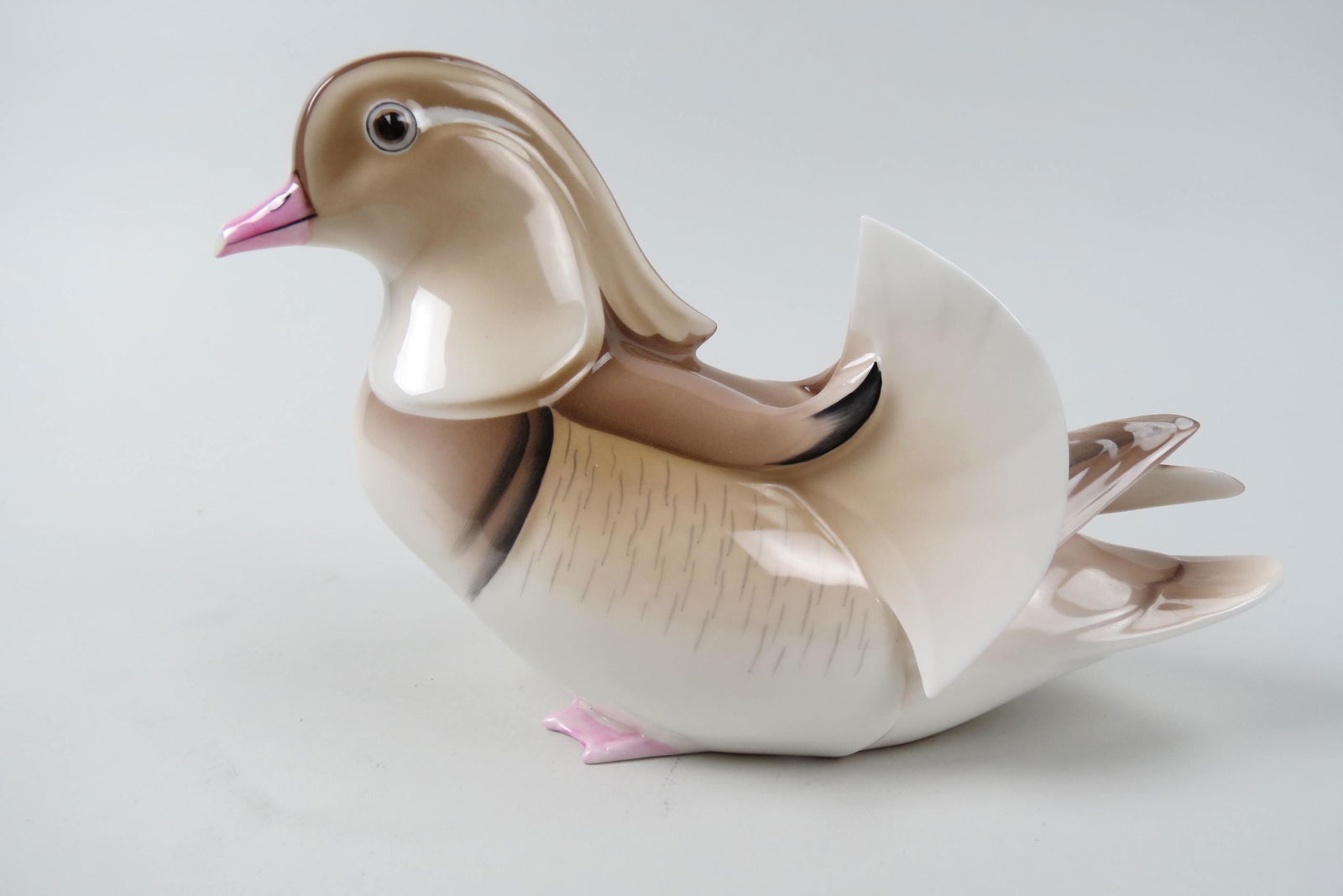 Noritake Bone China Figurine of a Duck,: 8" long, 5 1/2" tall, excellent.