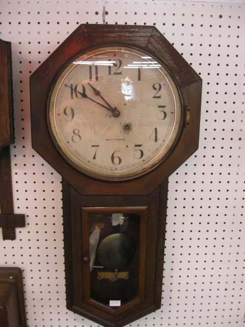 Seth Thomas "Schoolhouse" Wall Clock, working.: working.