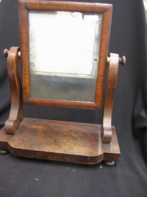Empire Period Shaving Mirror, dresser top style.: dresser top style.