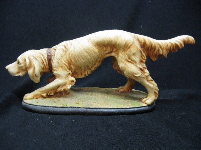 Figural Dog Metal Doorstop, retriever, original p: retriever, original paint, 5 1/4" tall, 12" long, excellent.