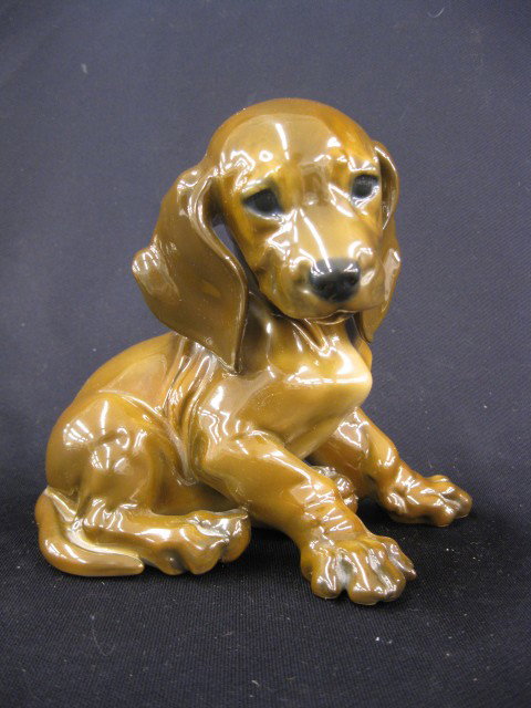 Rosenthal Porcelain Figurine of a Puppy, by Theodo: by Theodore Karner, 6" tall, excellent. Prof. Theodor Kärner was (besides Diebitsch) one of Germany’s most prestigious artists in porcelain arts. Kärner also worked with the Meissen, Rosenthal, an