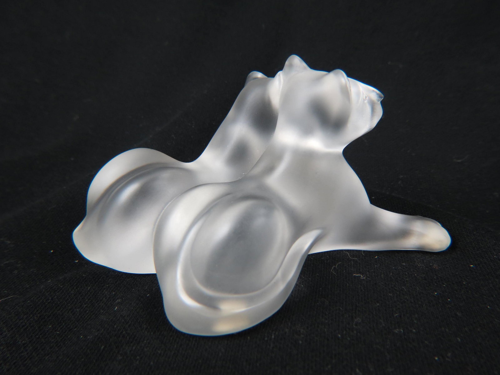 Lalique Crystal Figurine of Lion Cubs, "Tambwee", (1 of 6)