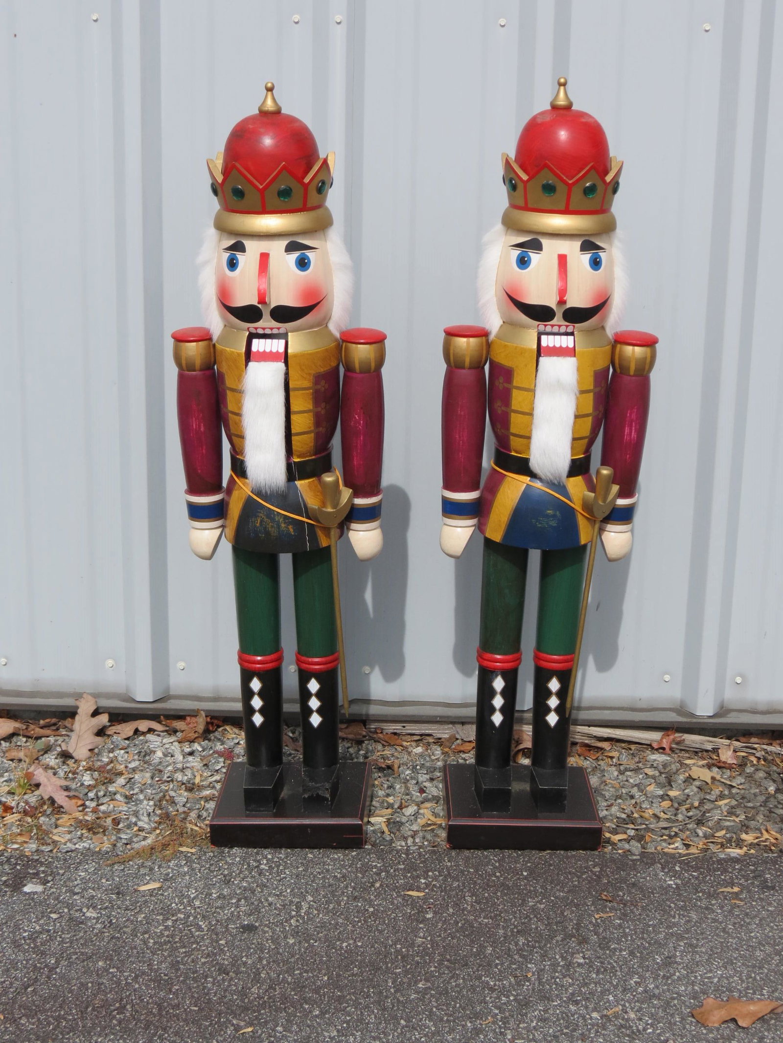 Pair of Christmas Nutcracker Figures, 42" tall. (1 of 4)