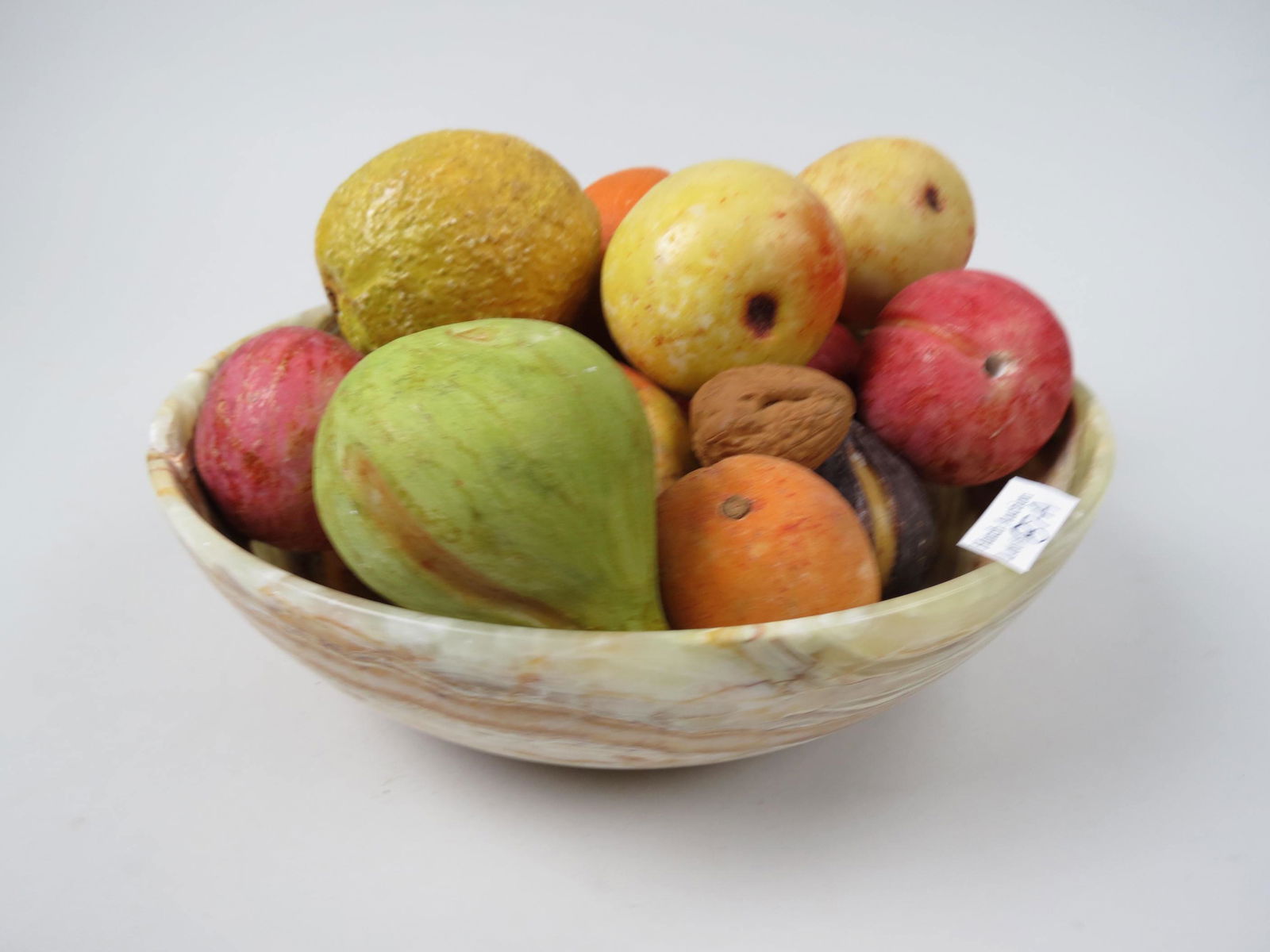 15 pcs. Italian Carved Stone Fruit, (1 of 4)