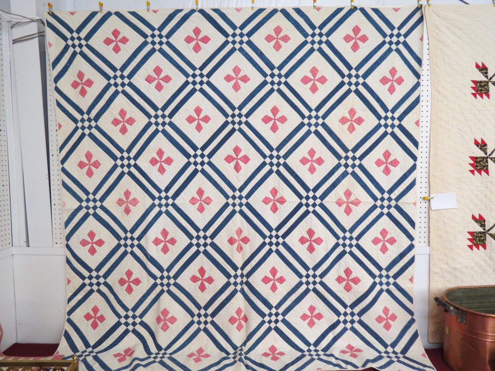 Antique Handmade Quilt, (1 of 5)