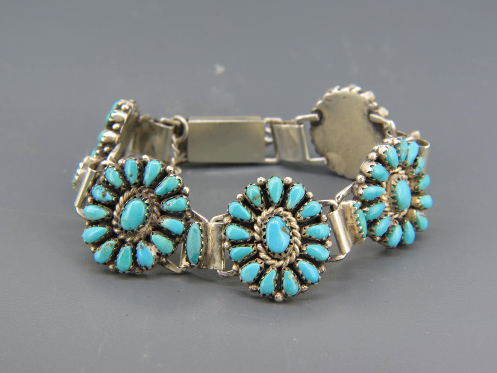 Zuni Turquoise & Sterling Bracelet, (1 of 5)