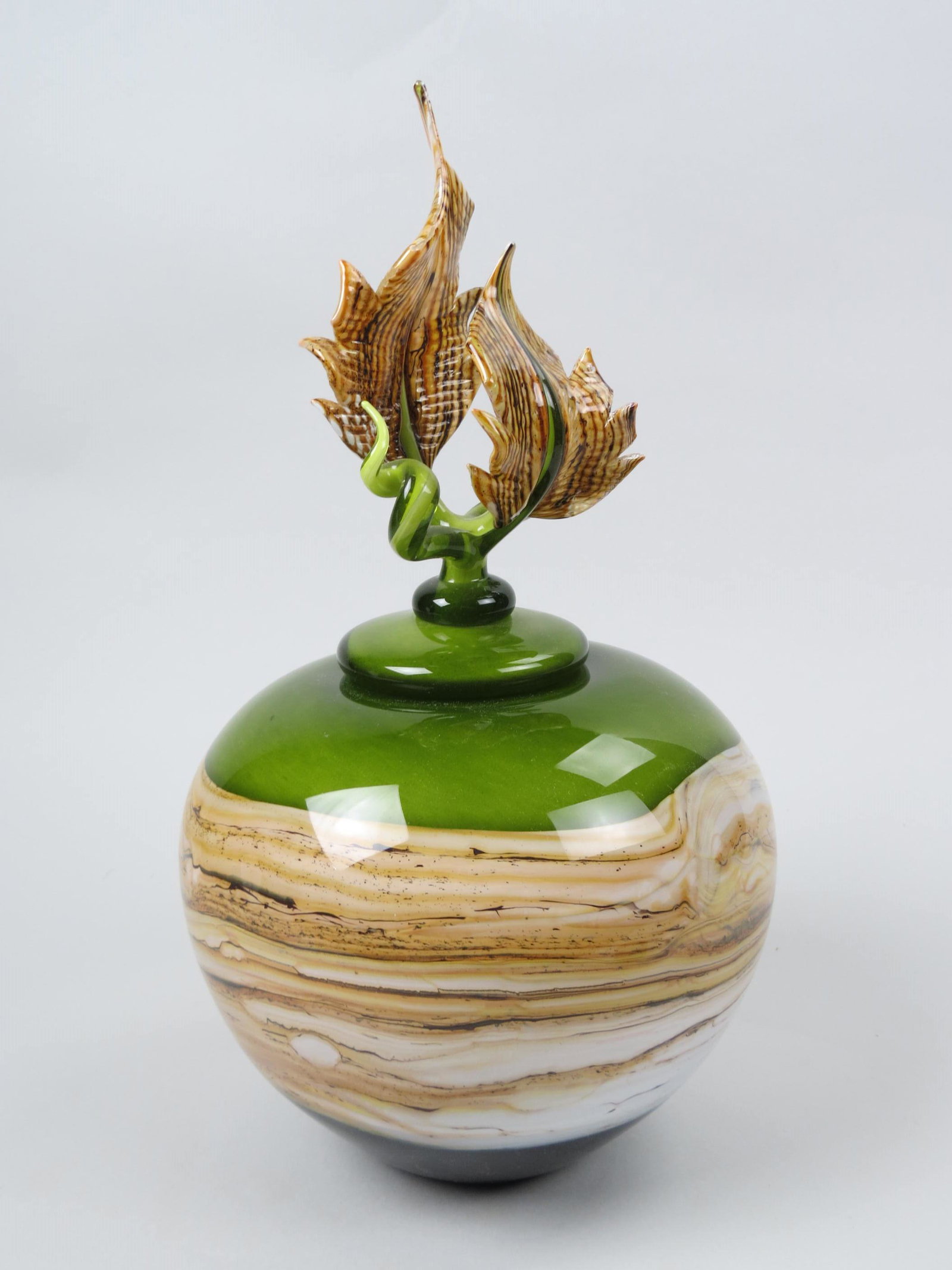 Gartner Blade Studio Art Glass Jar, (1 of 12)