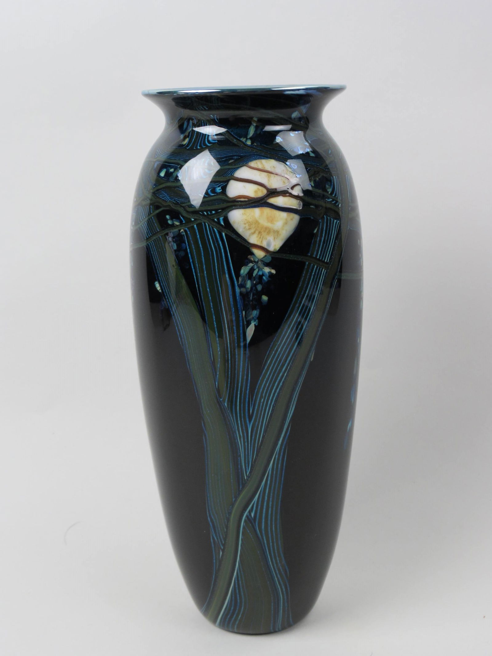 Rick Satava Art Glass Vase, (1 of 5)