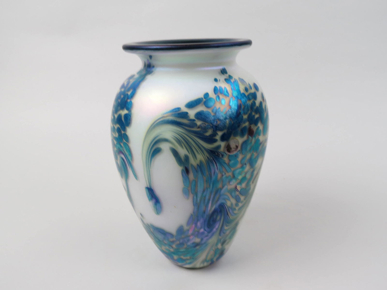 Robert Eickholt Art Glass Vase, (1 of 5)