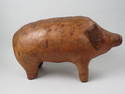 Leather Pig Footstool,