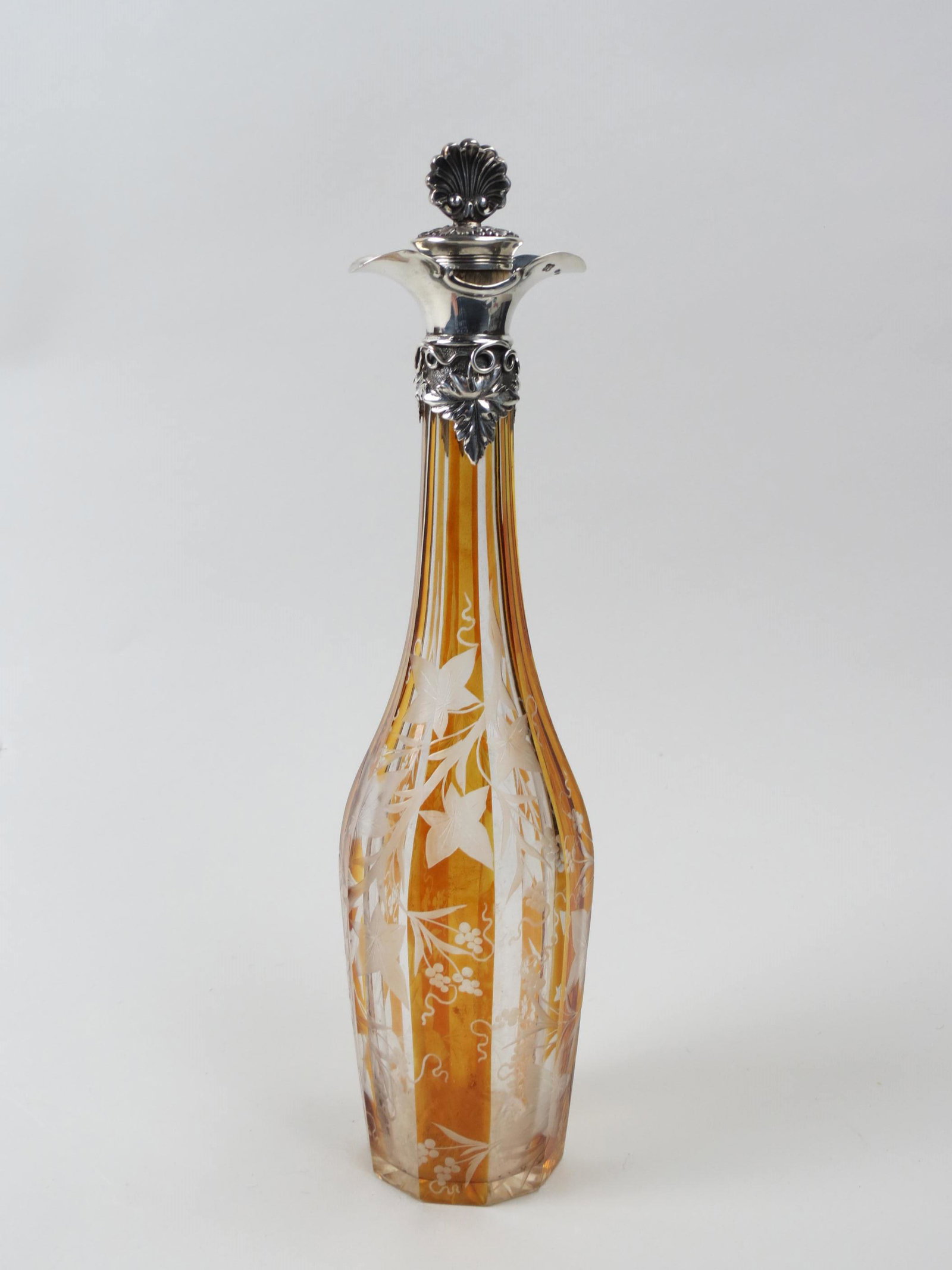 Sterling Silver & Cut-to-clear Decanter, (1 of 7)