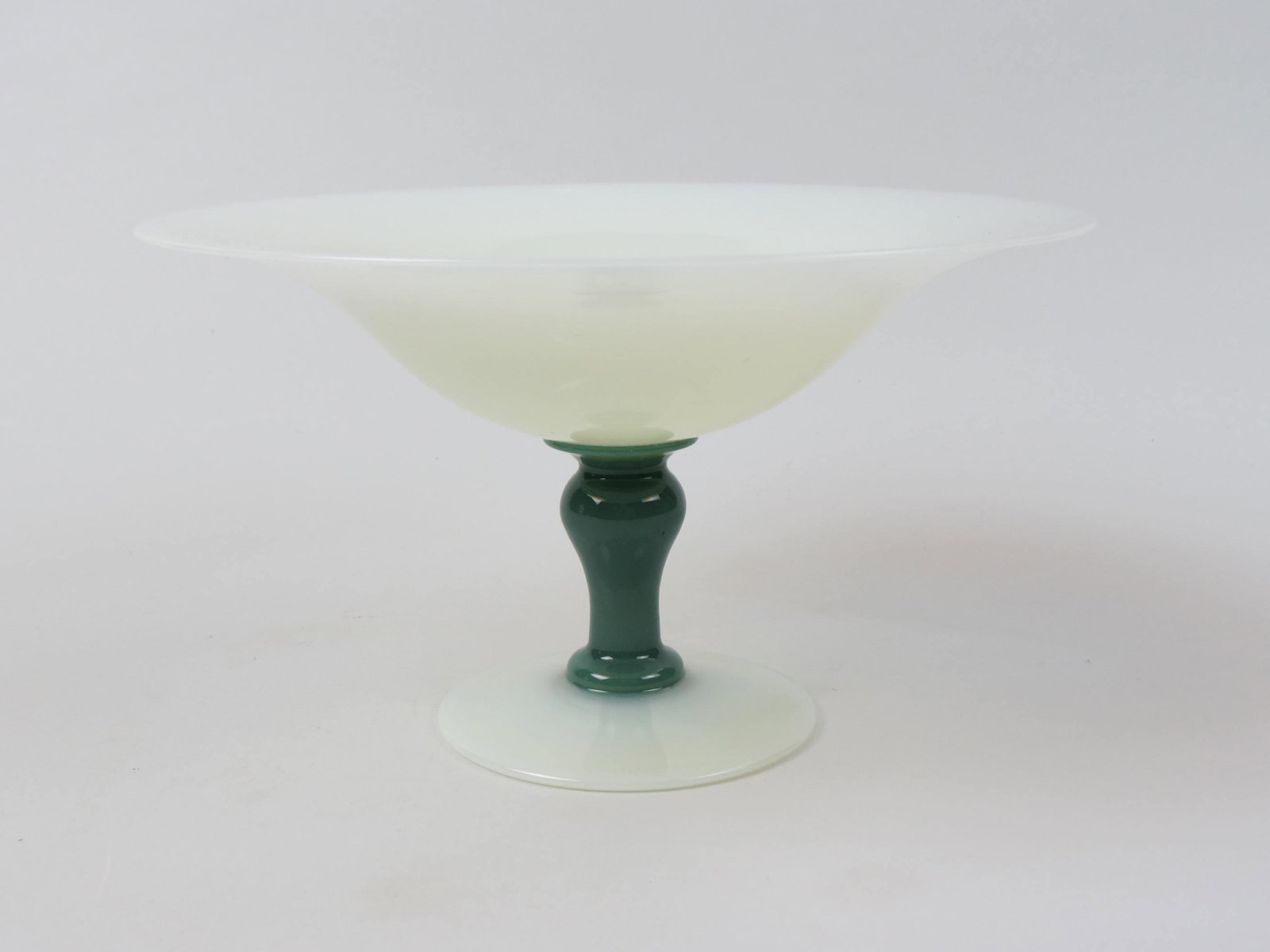 Fry "Foval" Art Glass Compote, (1 of 5)