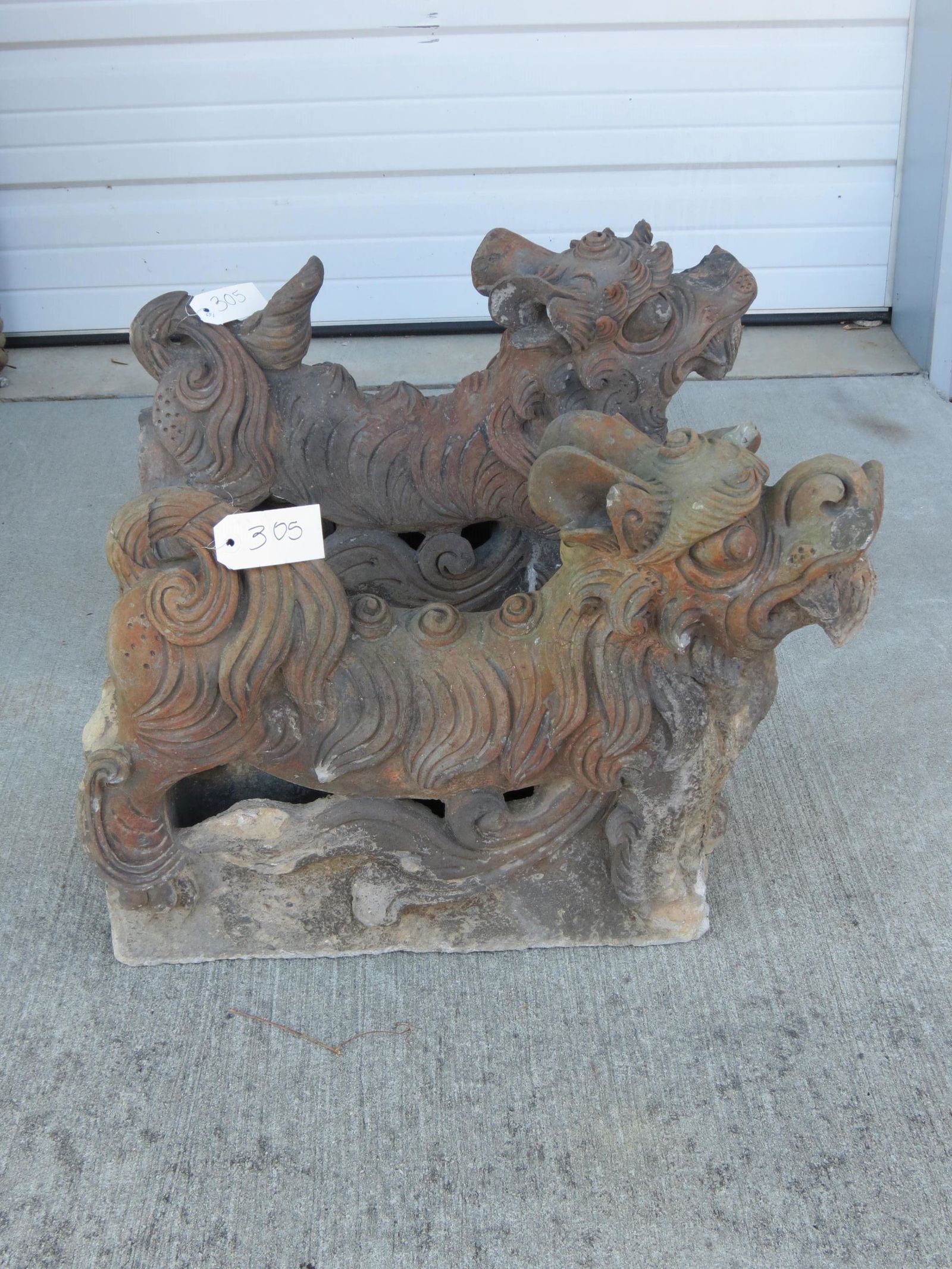 Pair of Mongolia Lion Garden Statues, Yuan Dynasty, (1 of 5)