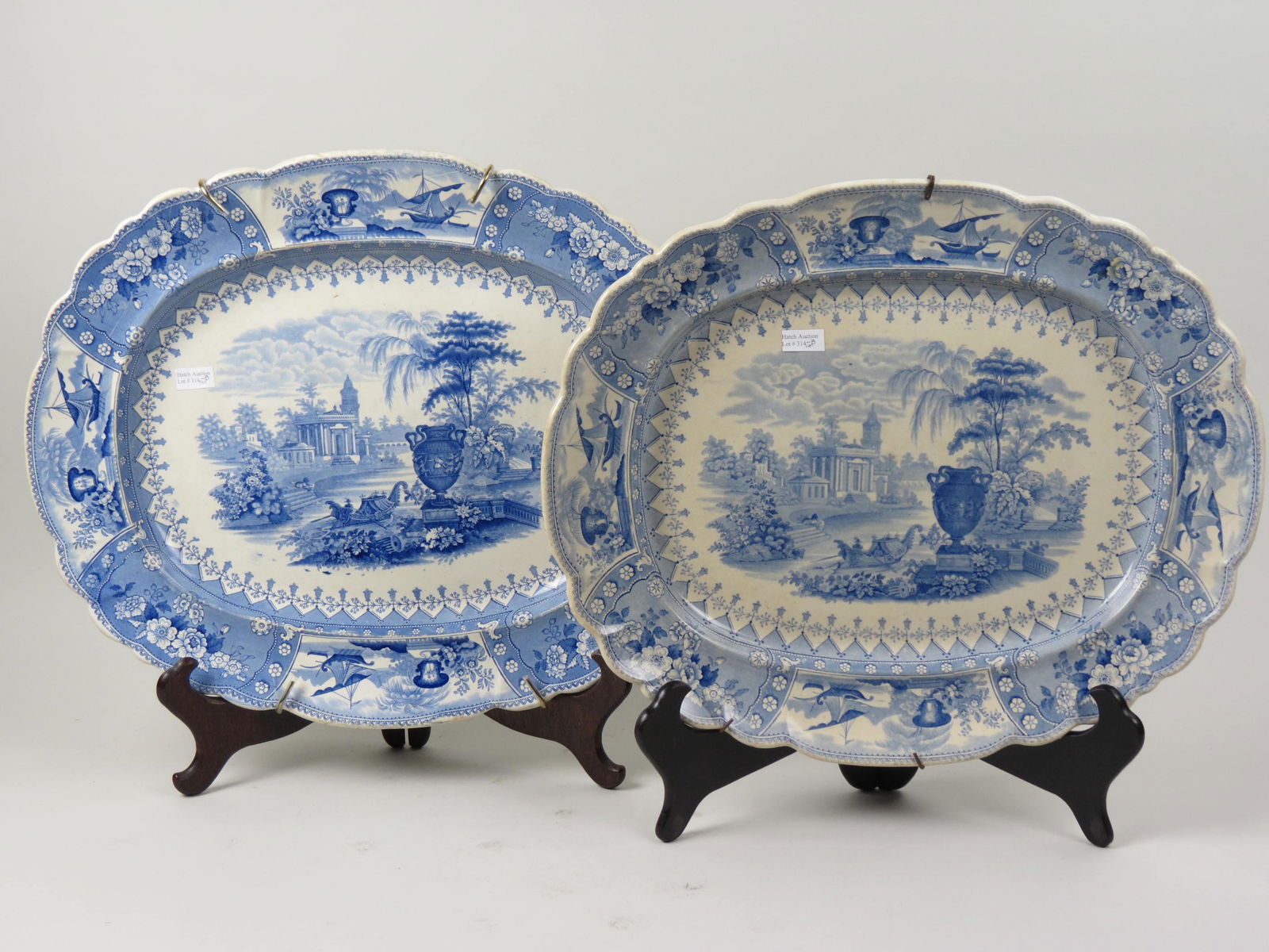 Pair of English Ironstone Platters "Canova", (1 of 5)