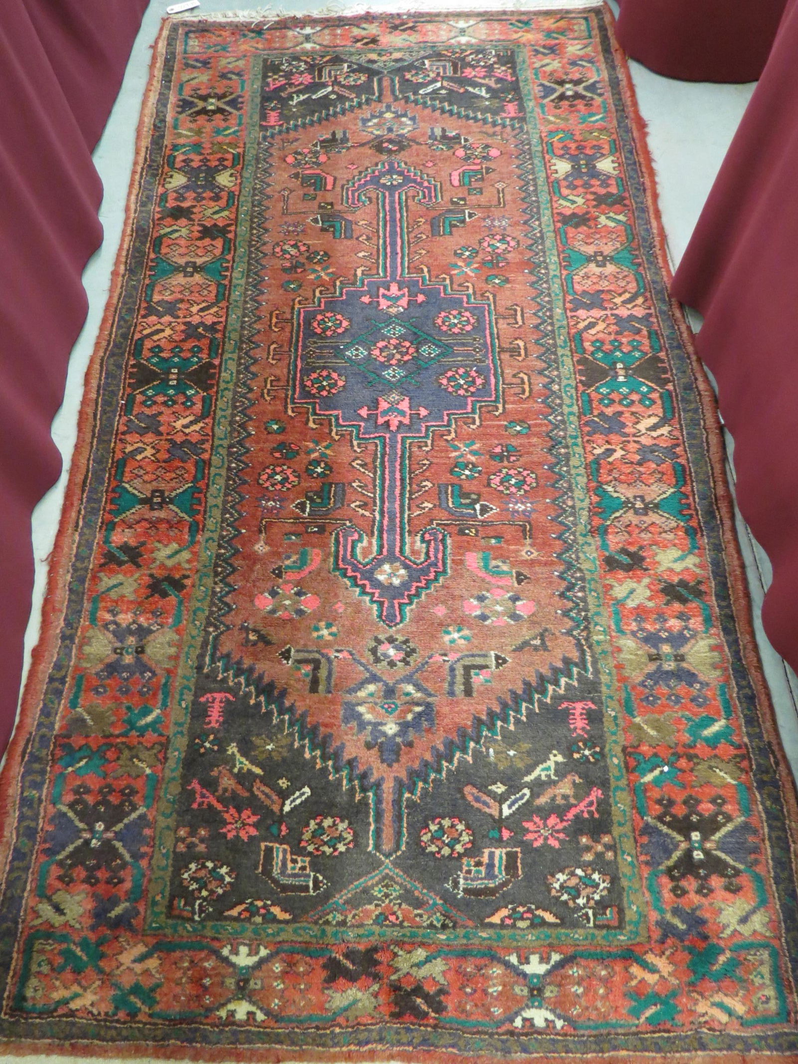 Hamadan Persian Handmade Rug, (1 of 7)