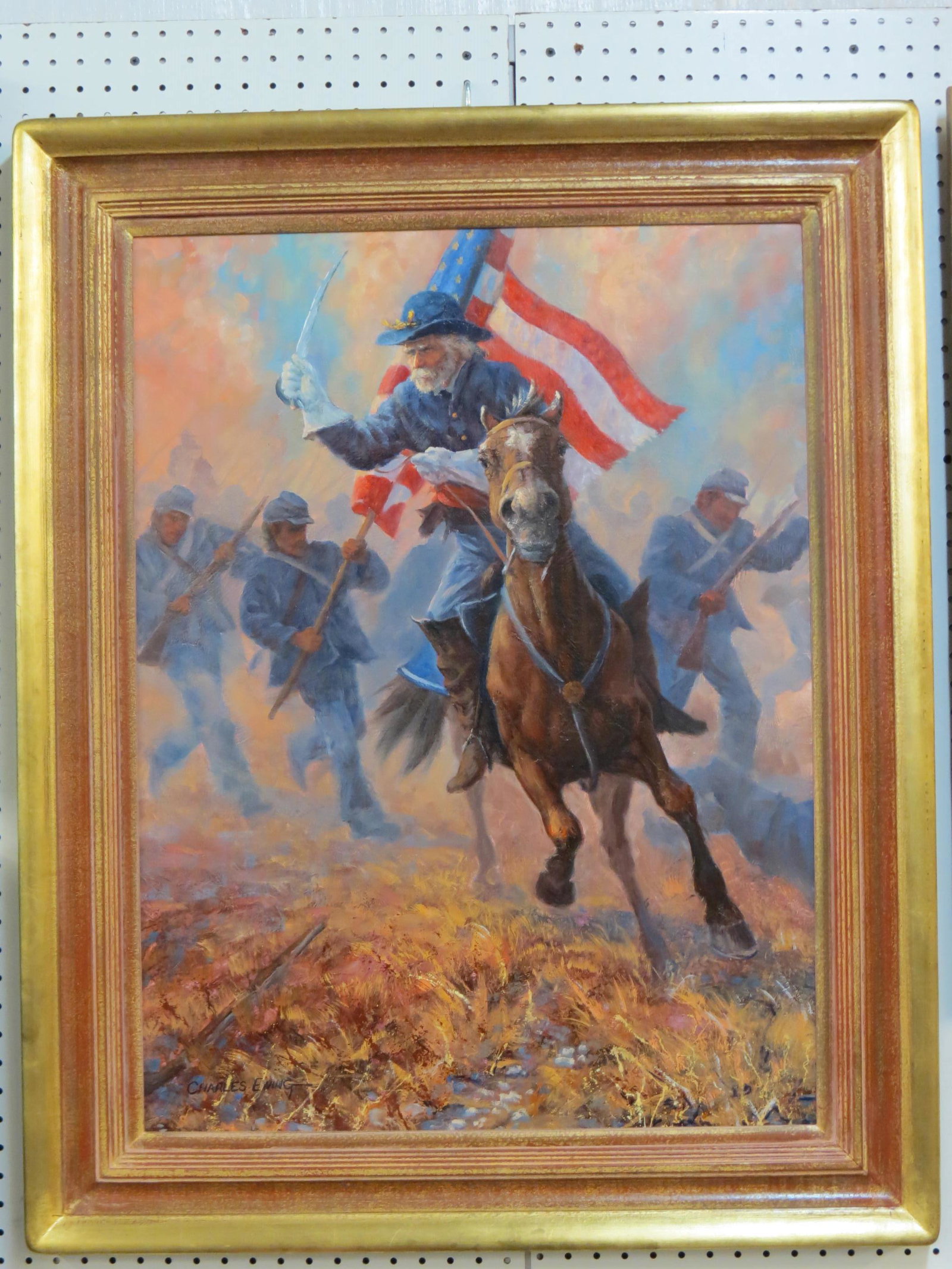 Charles Ewing, oil, "For Honor & Glory", (1 of 3)