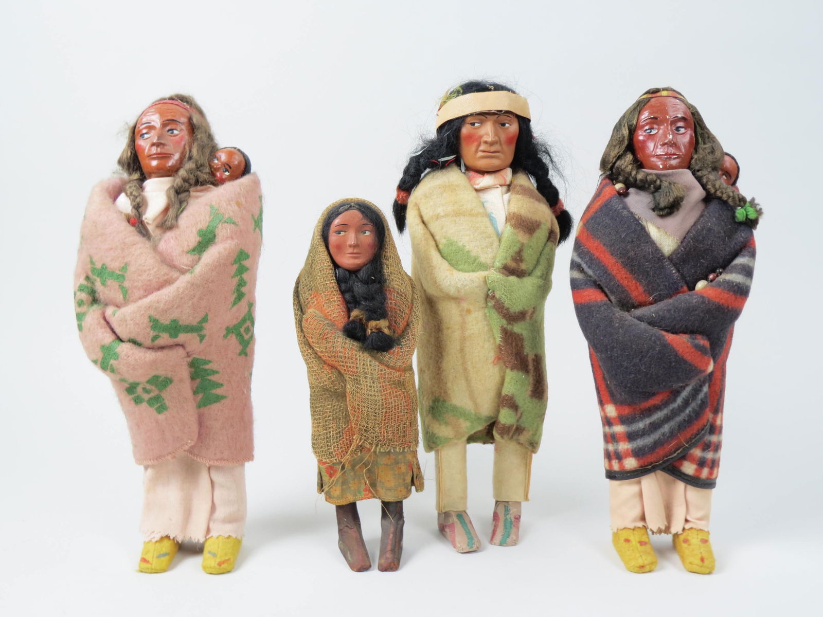 4 Skookum Indian Dolls, (1 of 6)