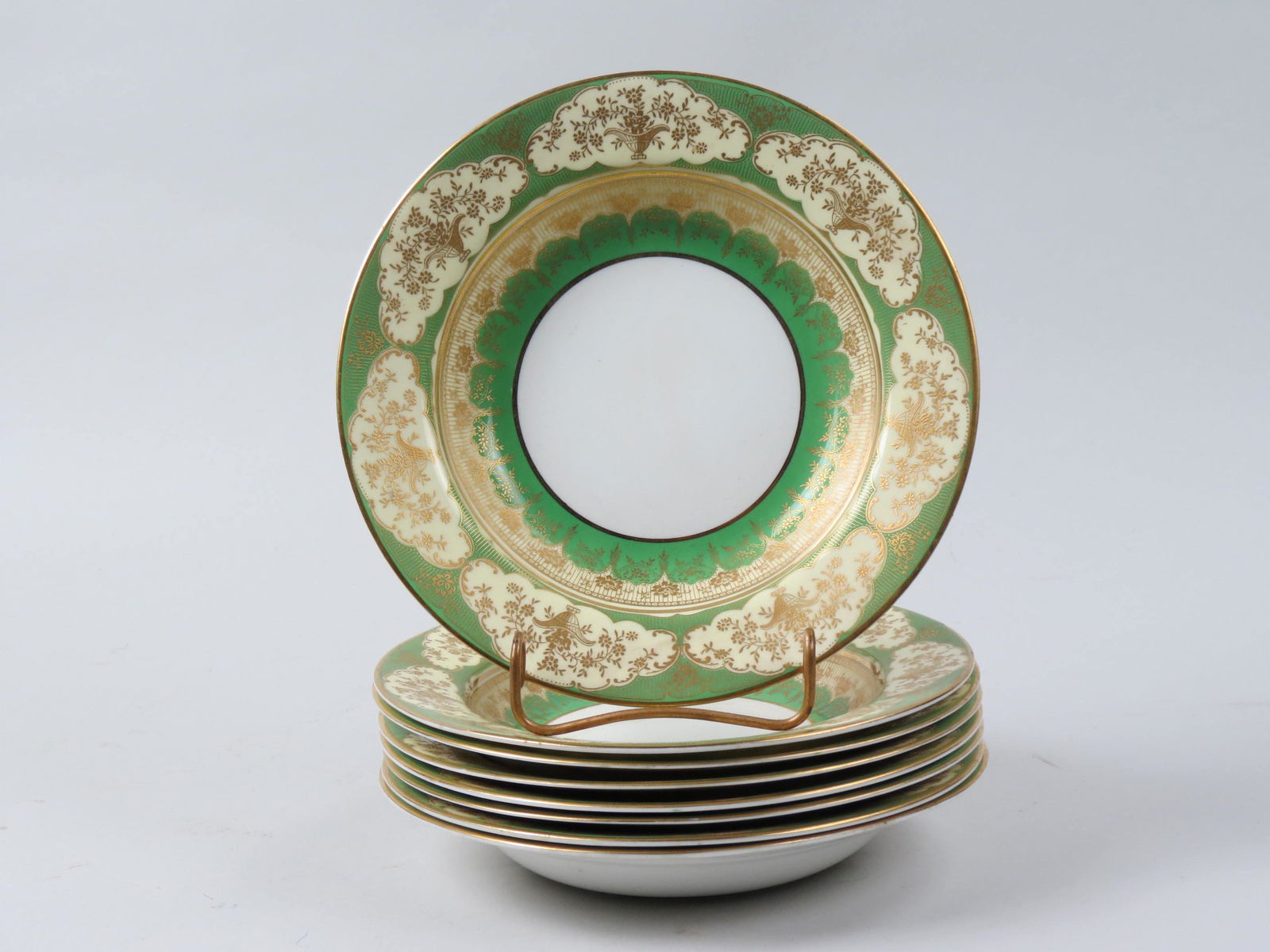 8 English Fine China Soup Bowls, (1 of 4)