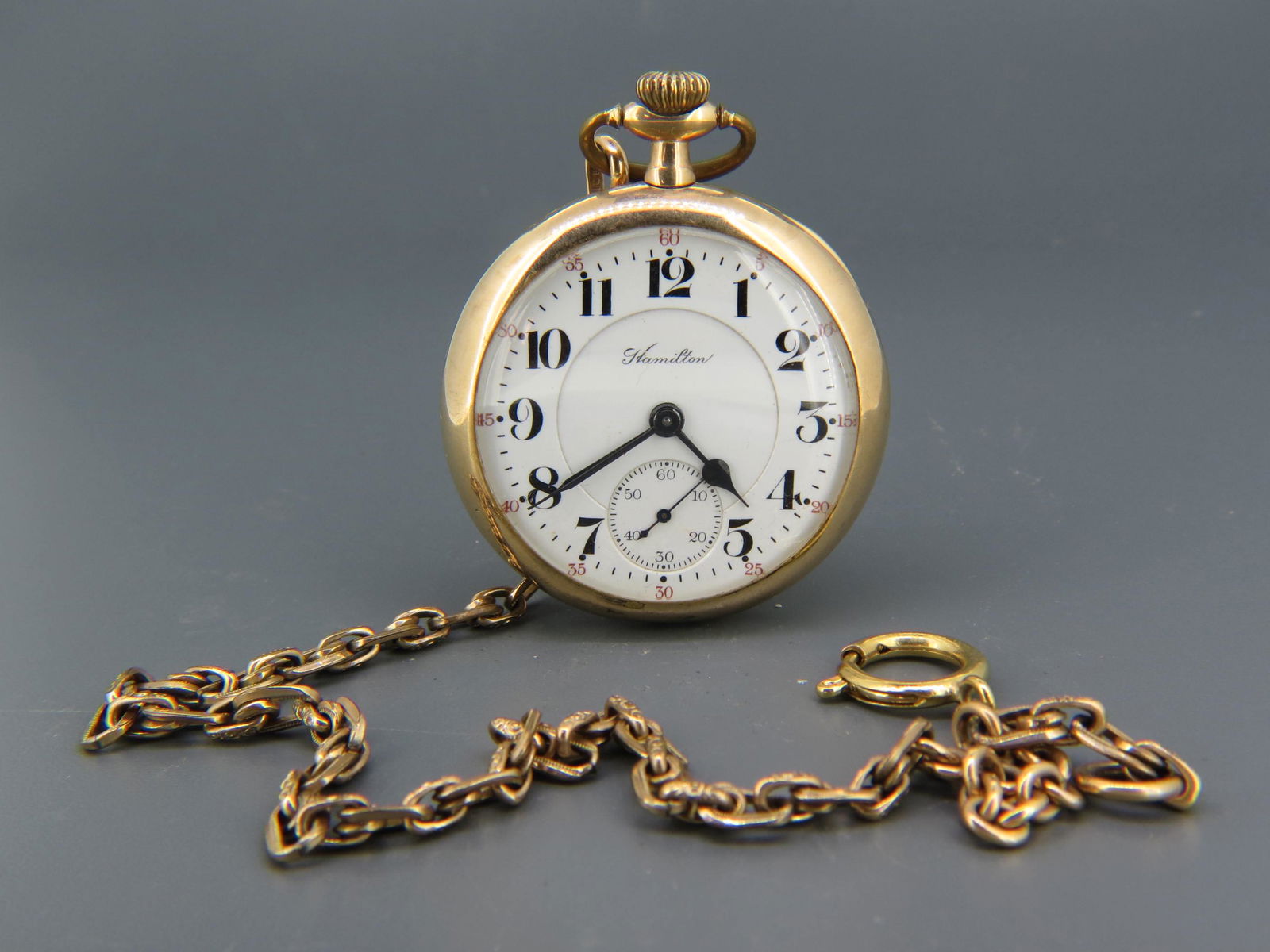 Hamilton Pocket Watch, Model 956, (1 of 9)