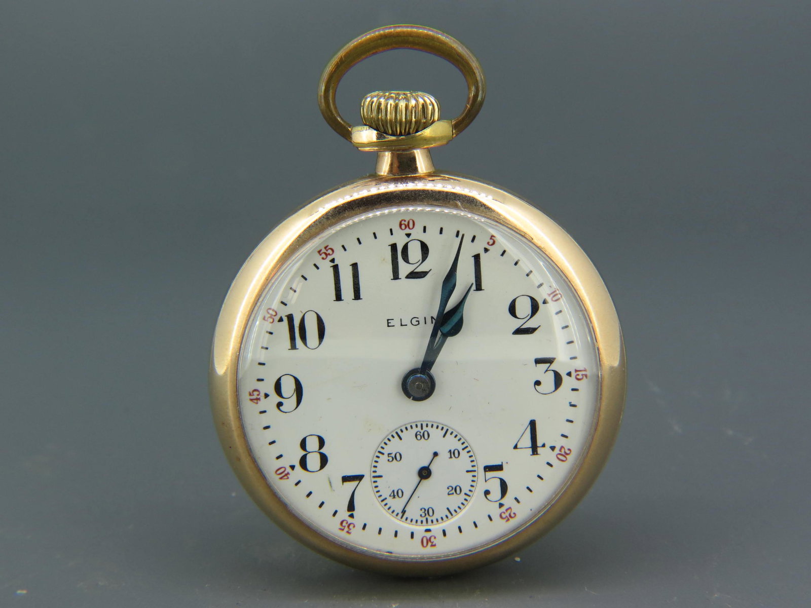 Elgin Railroad Pocket Watch, B.W. Raymond model, (1 of 8)