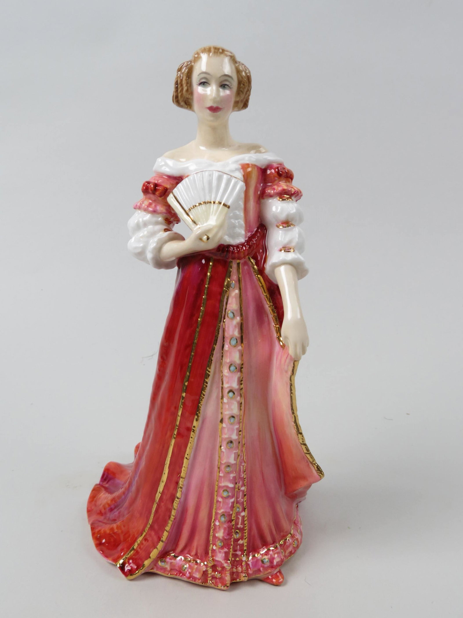 Royal Doulton Figurine "Sophia Dorothea",: HN4074, #224 of 3500, from Georgian Queens series, 9", with box, excellent.