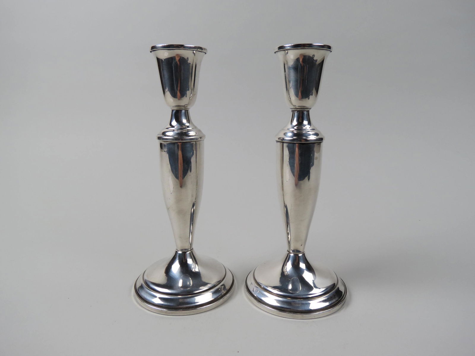 Pair of Sterling Silver Candlesticks by Towle, (1 of 4)