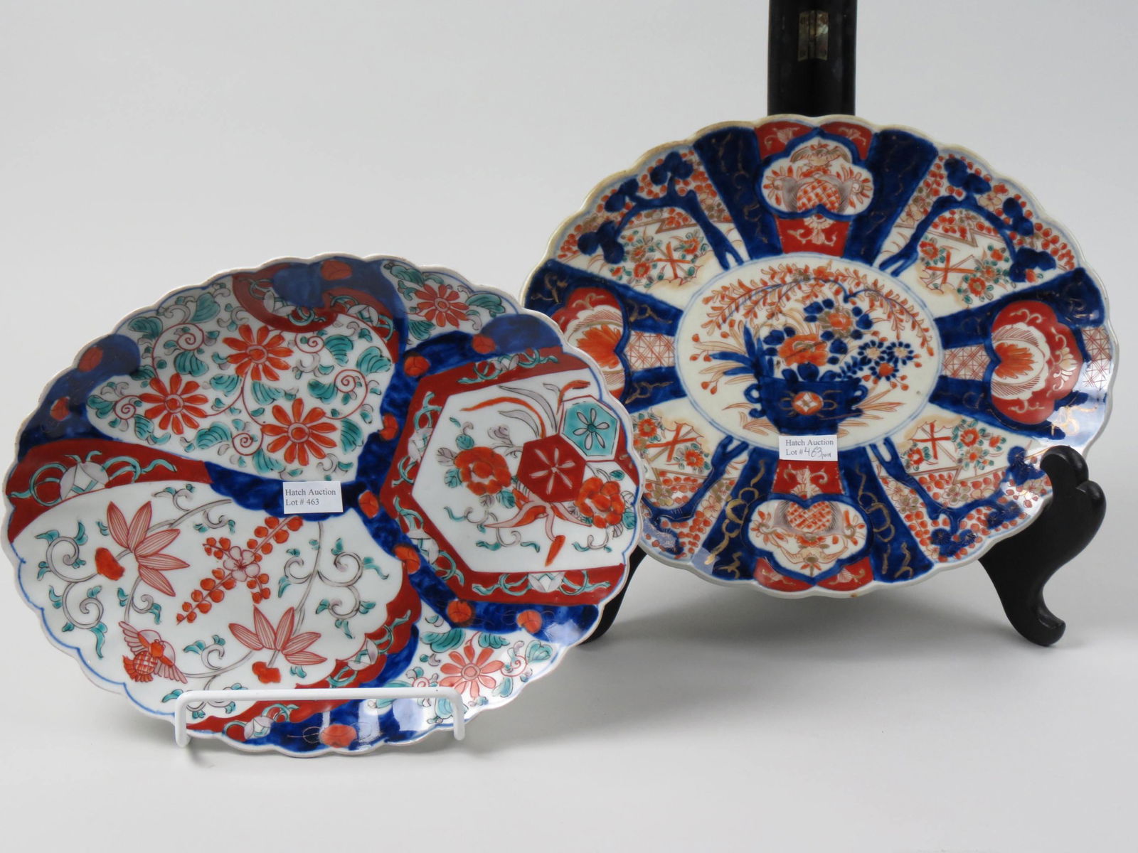 Pair of Japanese Imari Porcelain Oval Platters, (1 of 5)