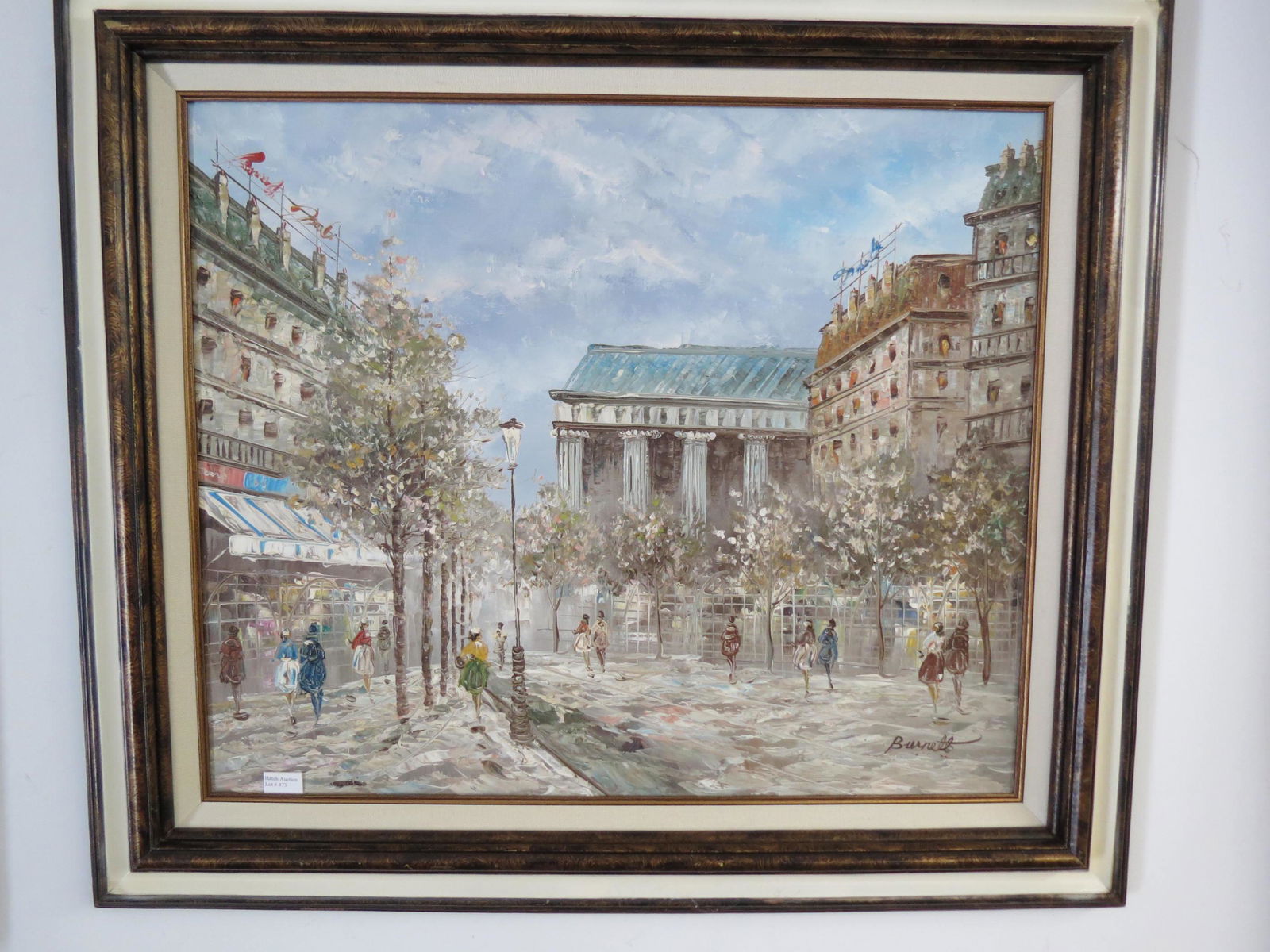 Caroline Burnett, oil, French Street Scene, (1 of 4)