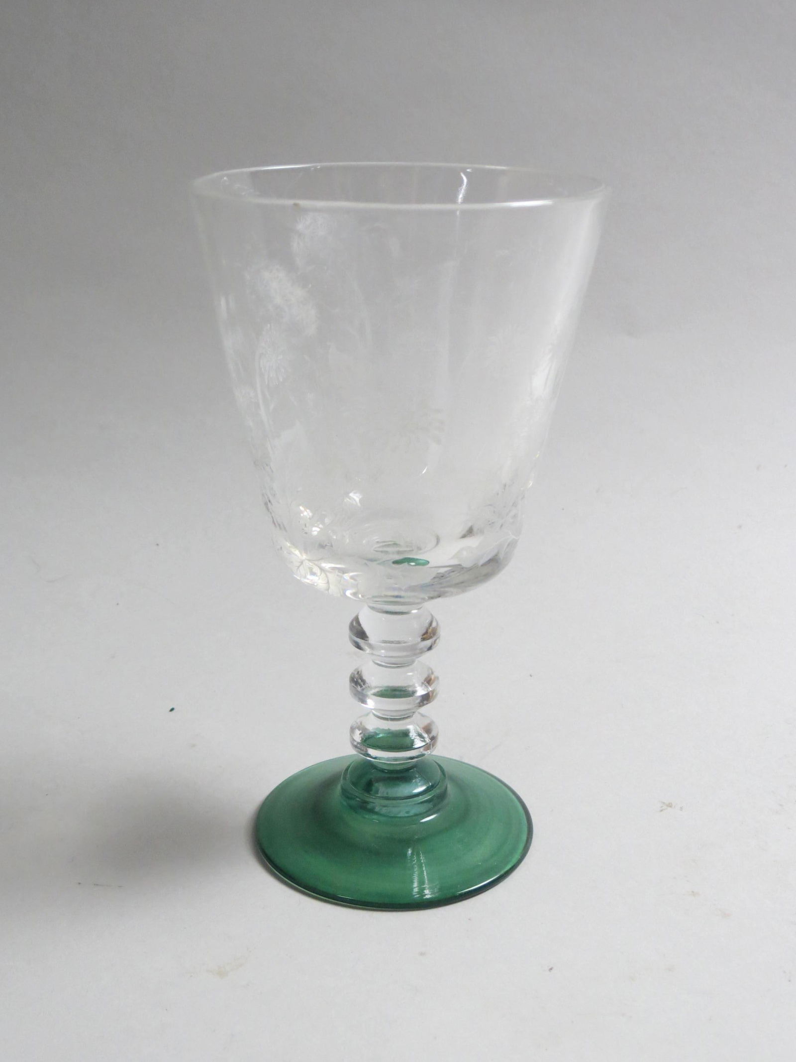 11 Enameled Crystal Goblets, (1 of 6)